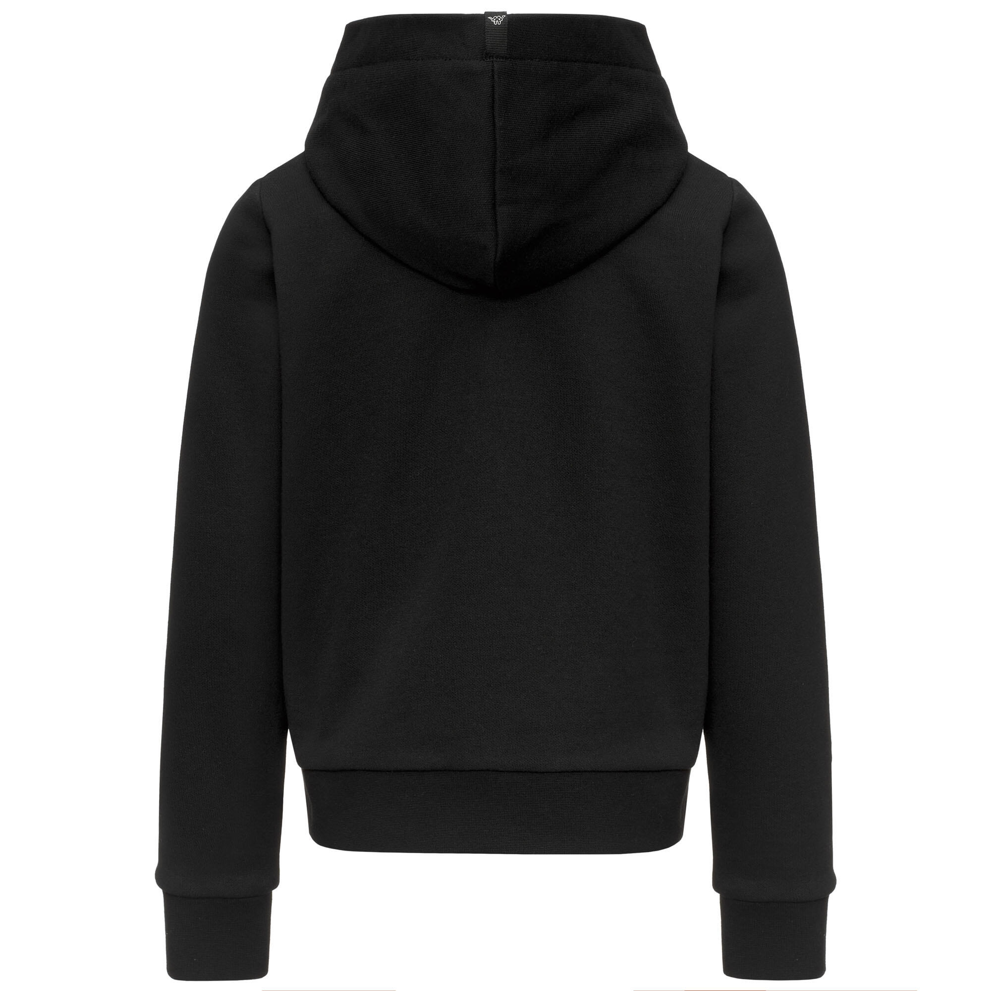 Felpa con cappuccio e zip Bambini nere KAPPA 4/8