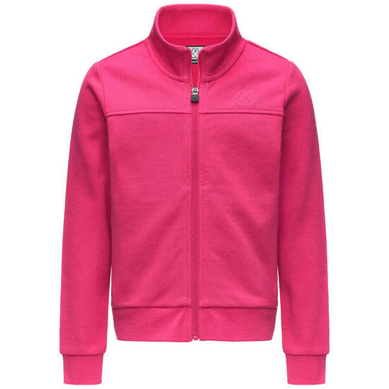 Felpa con cappuccio e zip Bambini fuchsi rosa KAPPA
