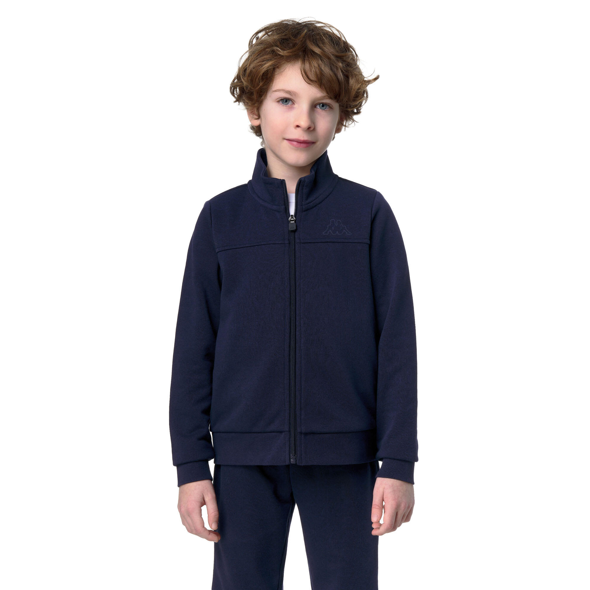 Felpa con cappuccio e zip Bambini blu marino KAPPA 5/9