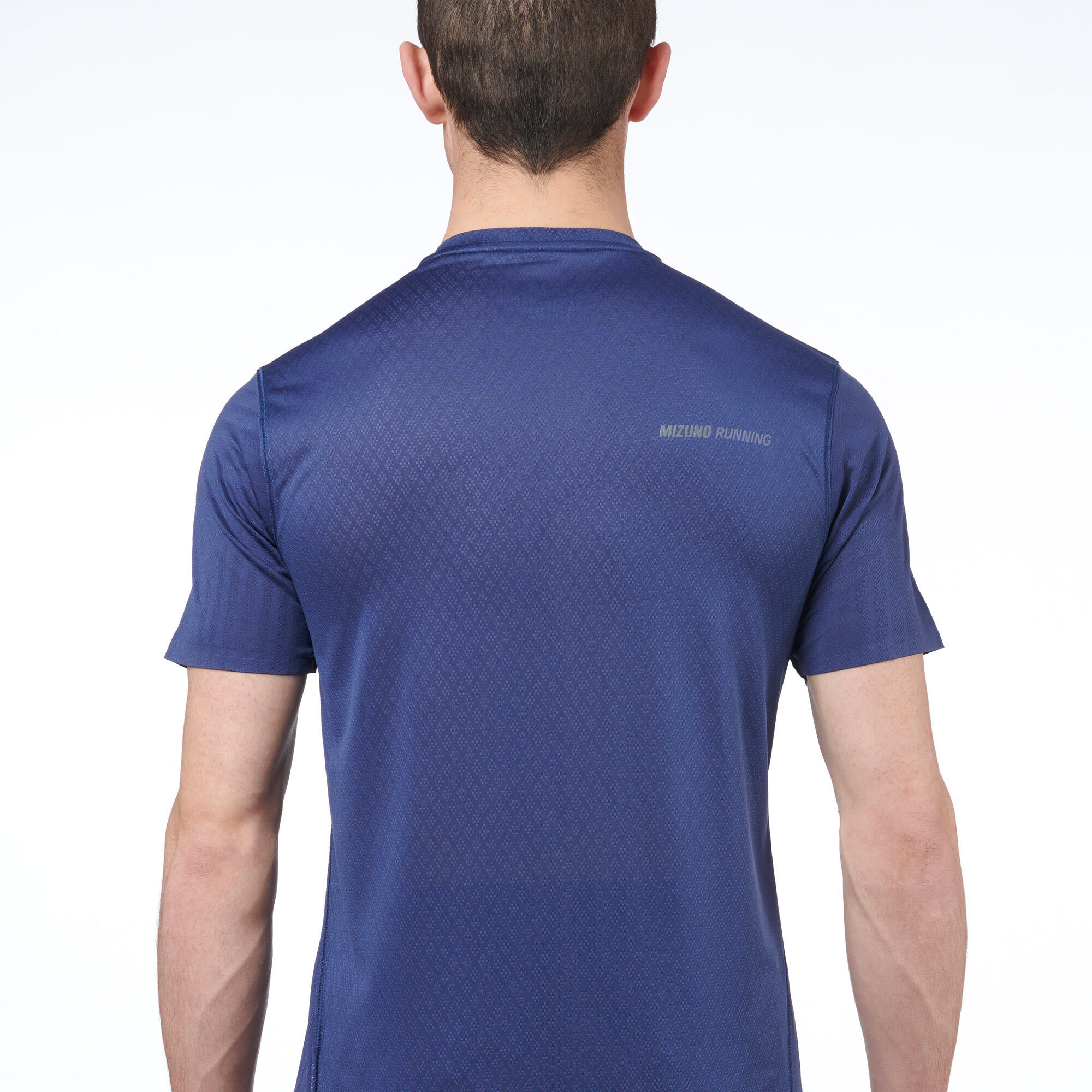 Maglietta running uomo MIZUNO TECH LIGHT BLU 5/6