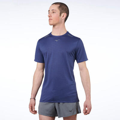 Maglietta running uomo MIZUNO TECH LIGHT BLU