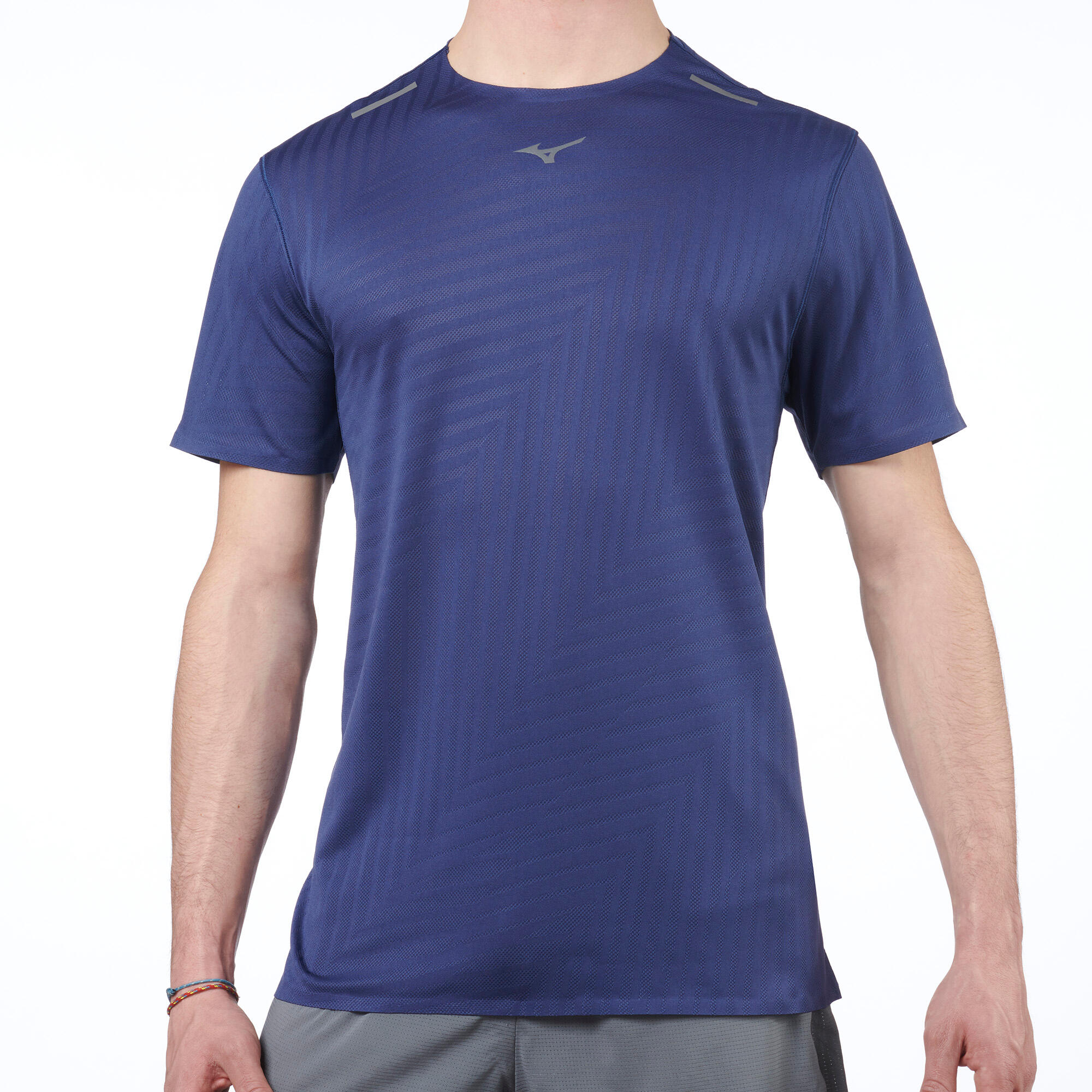 Maglietta running uomo MIZUNO TECH LIGHT BLU 4/6