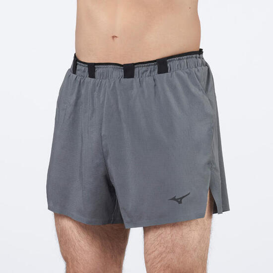 Pantaloncino running uomo MIZUNO TECH LIGHT 3.5 GRIGIO