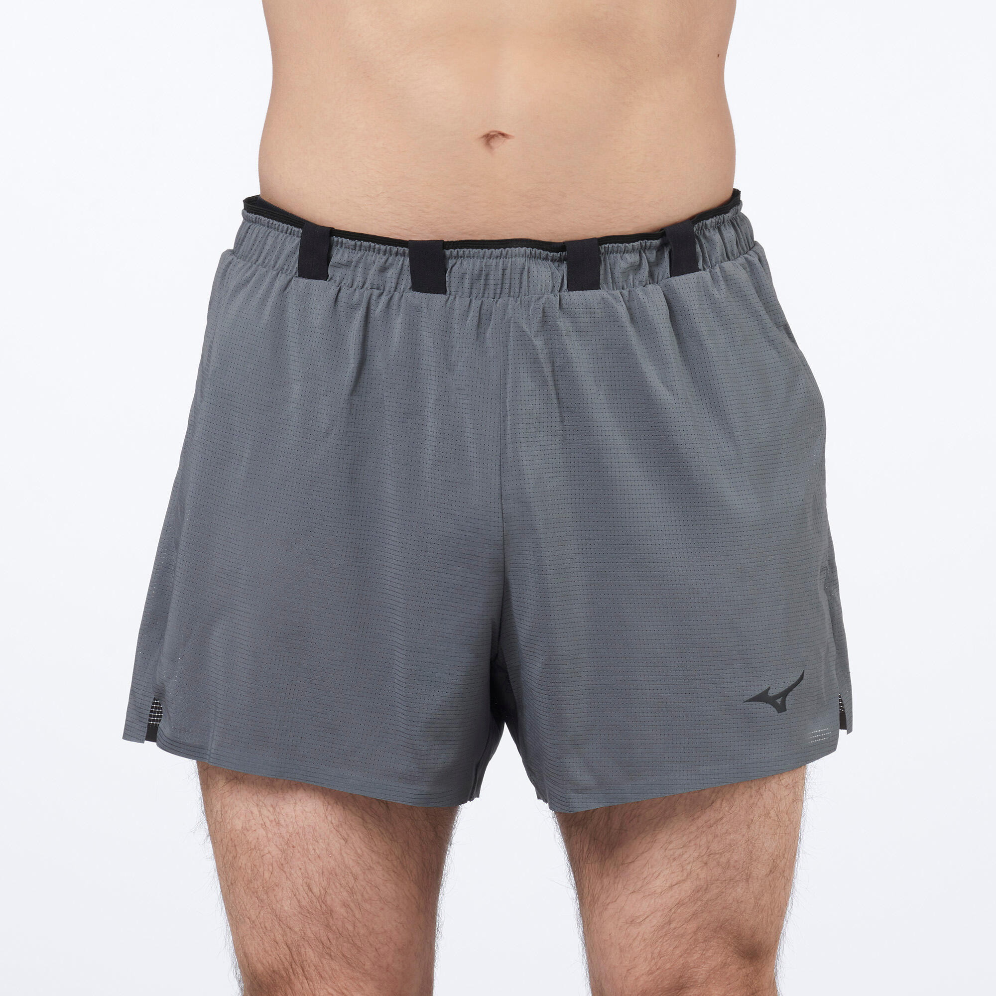 Pantaloncino running uomo MIZUNO TECH LIGHT 3.5 GRIGIO 2/4