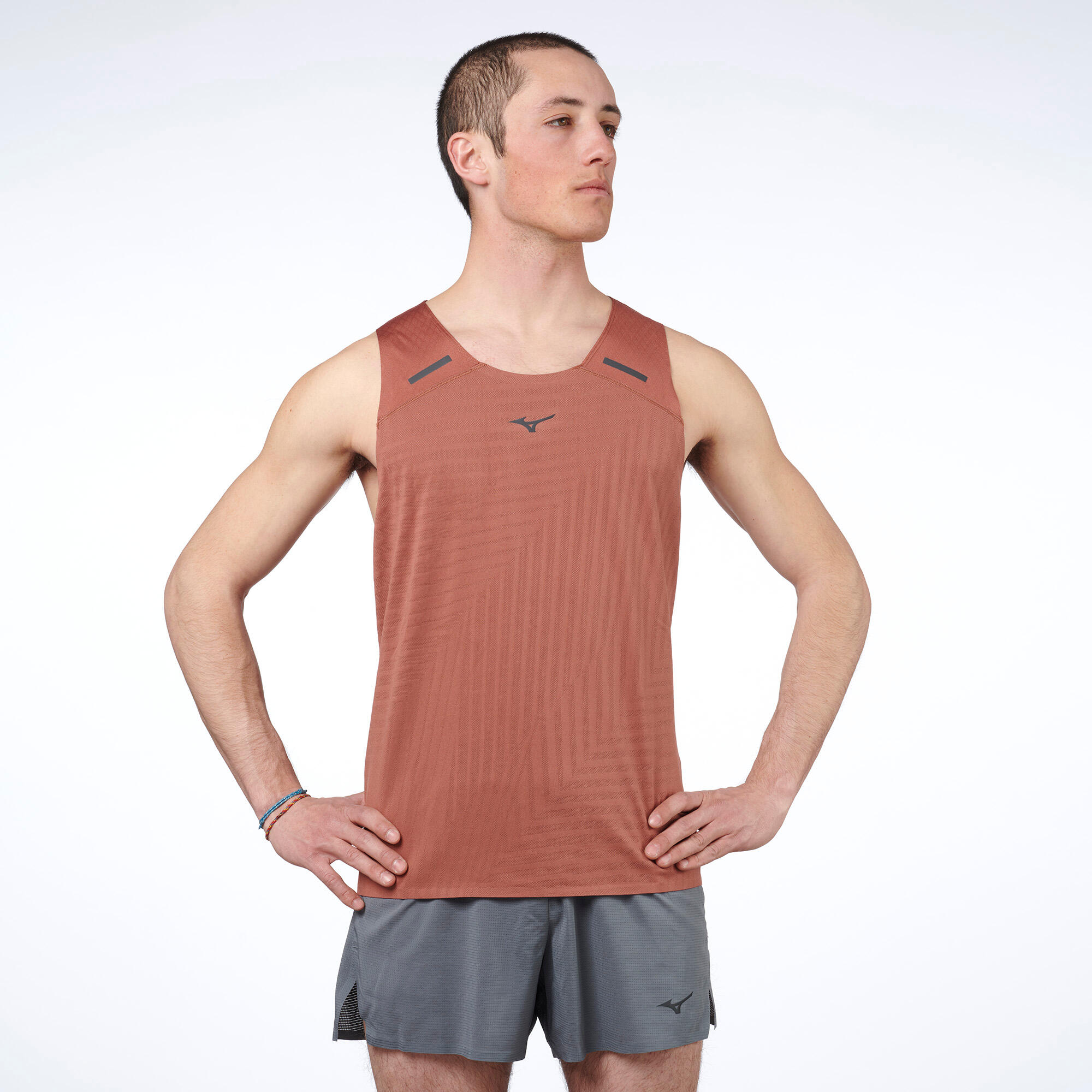 Canotta running uomo MIZUNO TECH LIGHT SINGLET 2/5