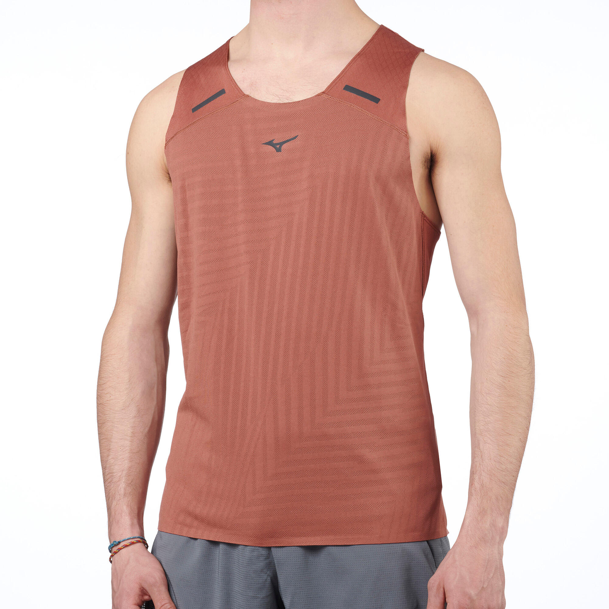 Canotta running uomo MIZUNO TECH LIGHT SINGLET 4/5