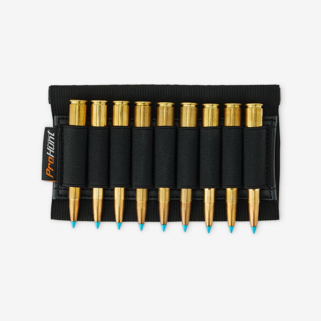 Elastic rifle butt cartridge holder
