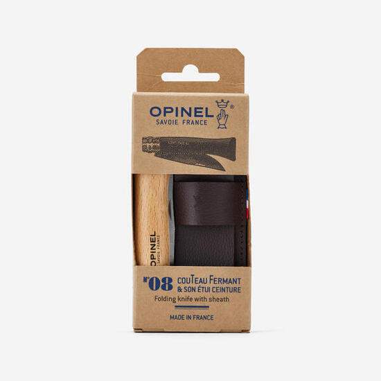 Couteau pliant de poche avec étui ceinture N°8