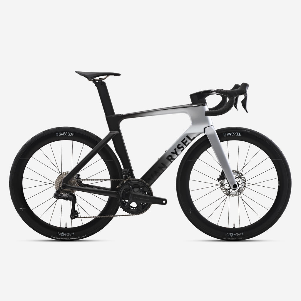 Sivi drumski bicikl Shimano Ultegra DI2 s 12 brzina i meračem snage RCR-F Pro