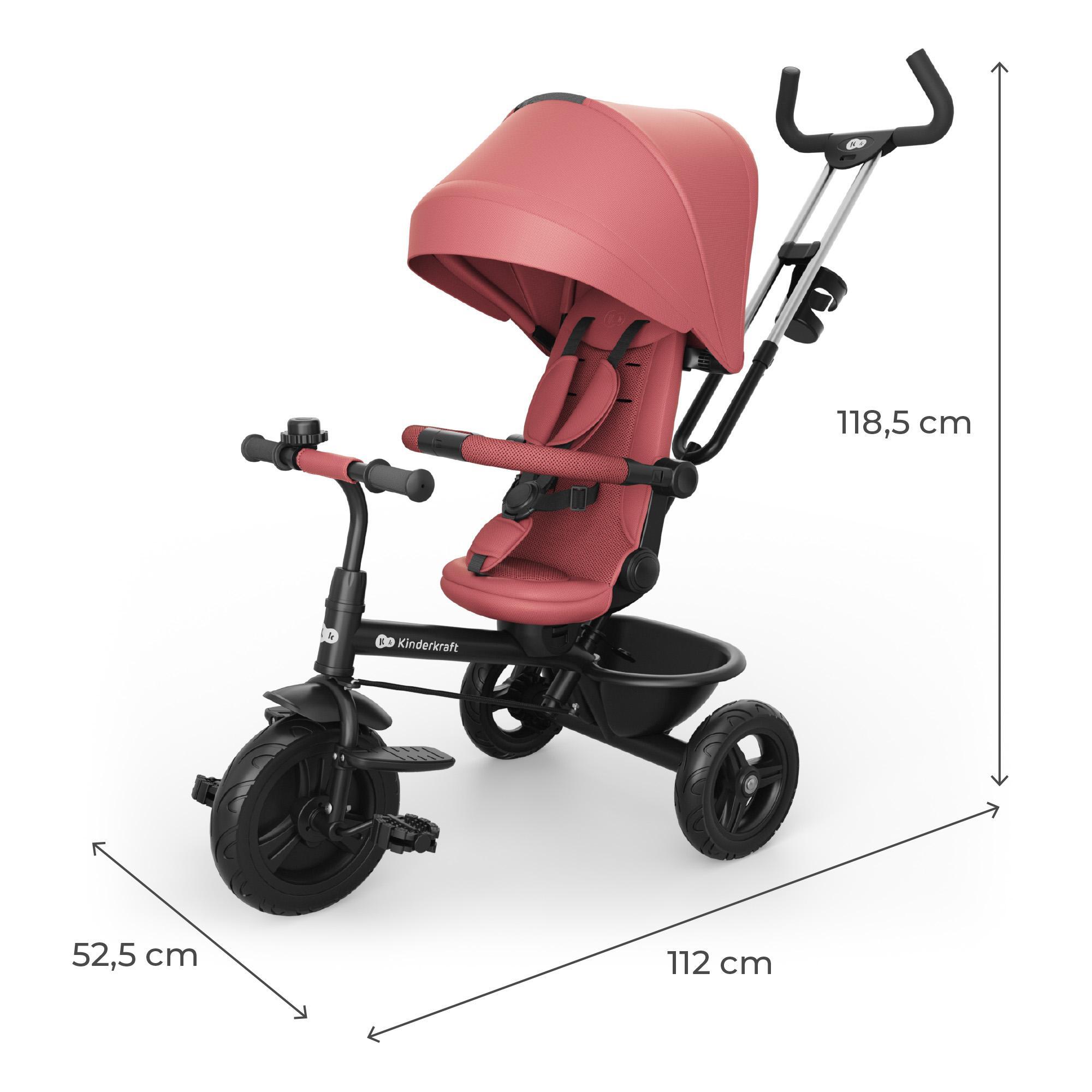 Triciclo ASTON 2 PLUS Rosa - CD 2/8