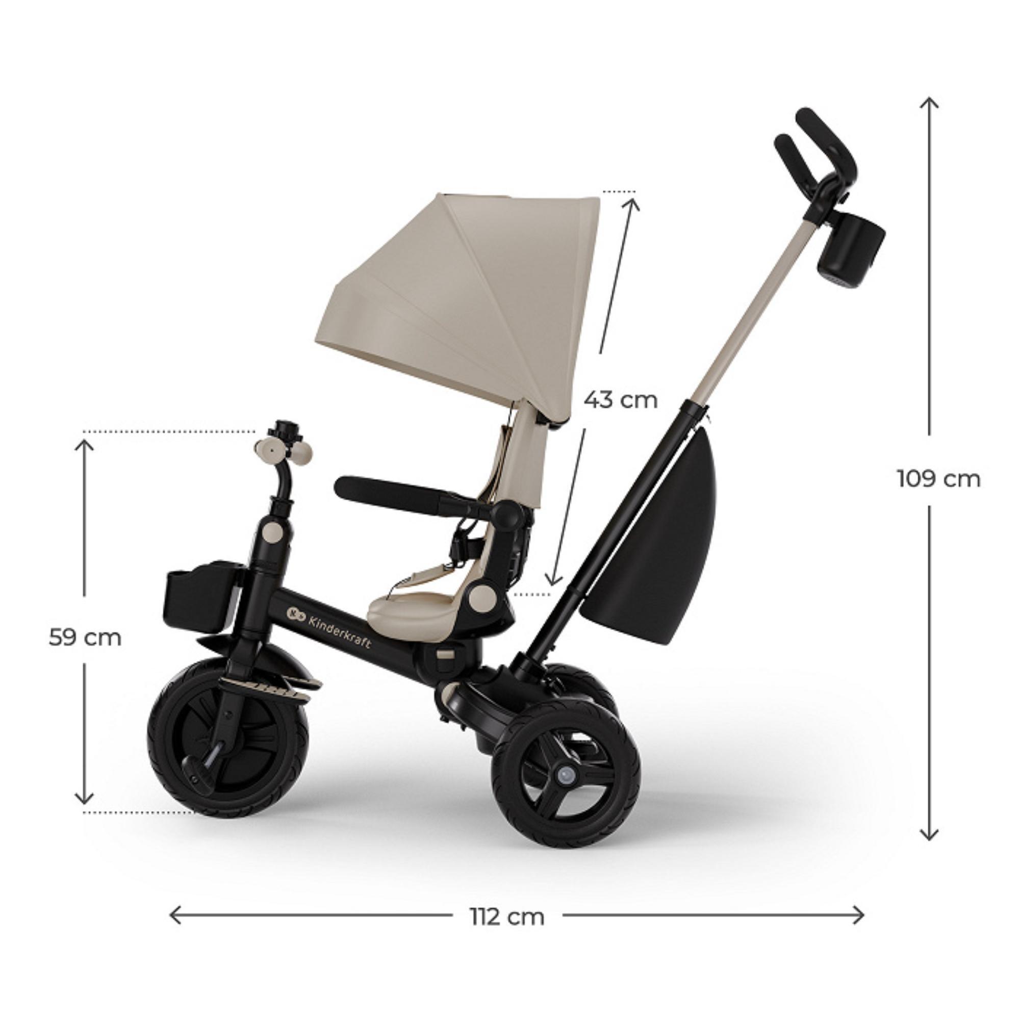 Triciclo AVEO 2 PLUS BEIGE - CD 3/12