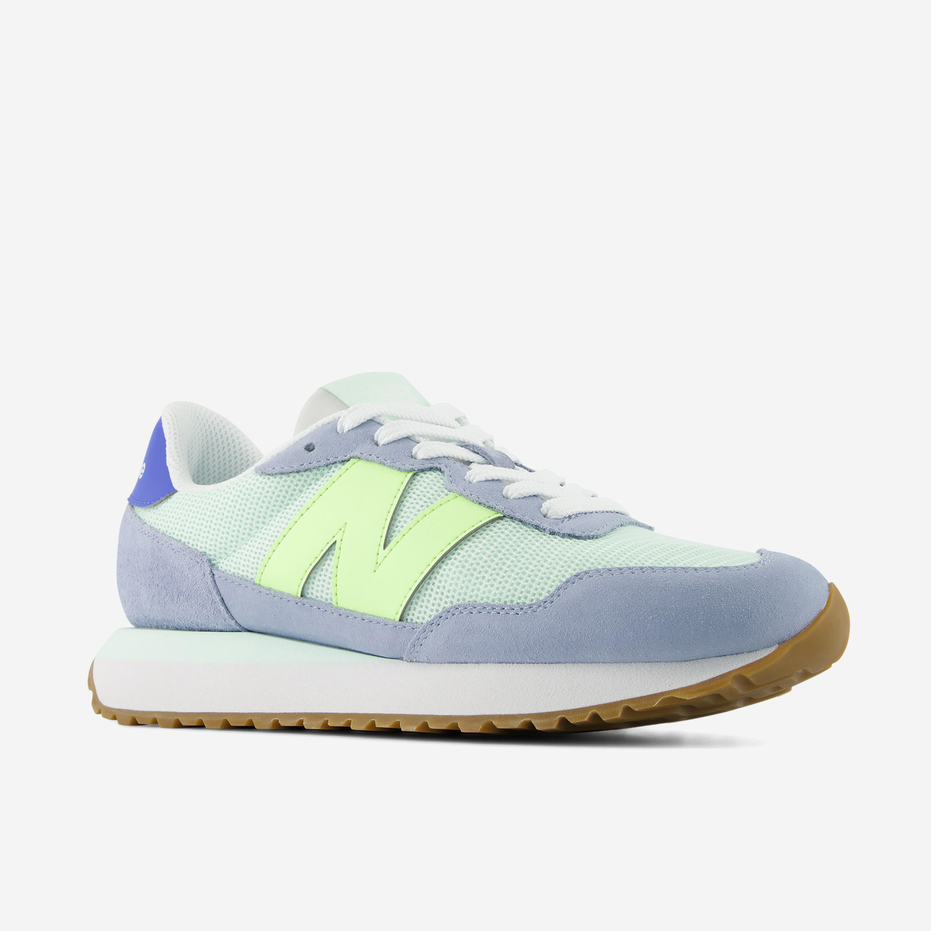 Basket New Balance 237, femme, gris, vert 3/5
