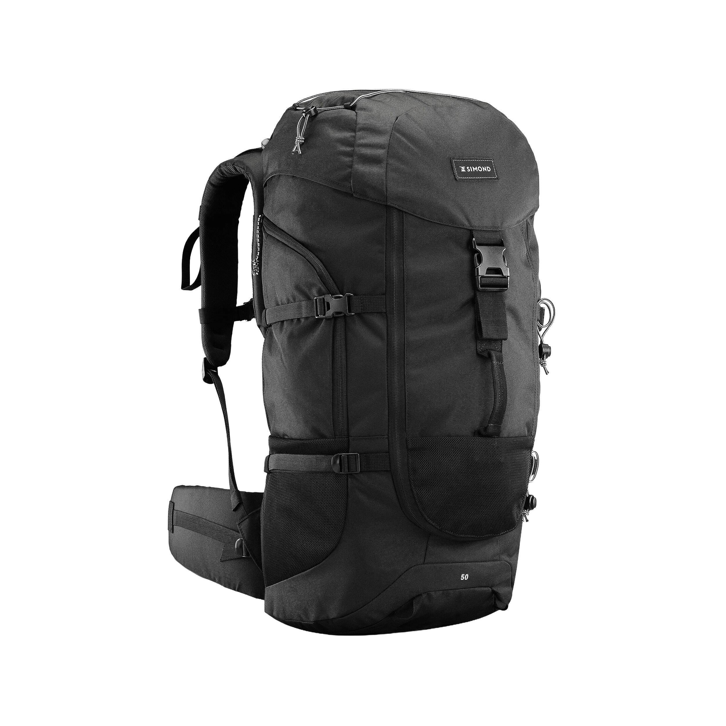 Morral  de senderismo 50L  Simond MT100 - Negro 6/42