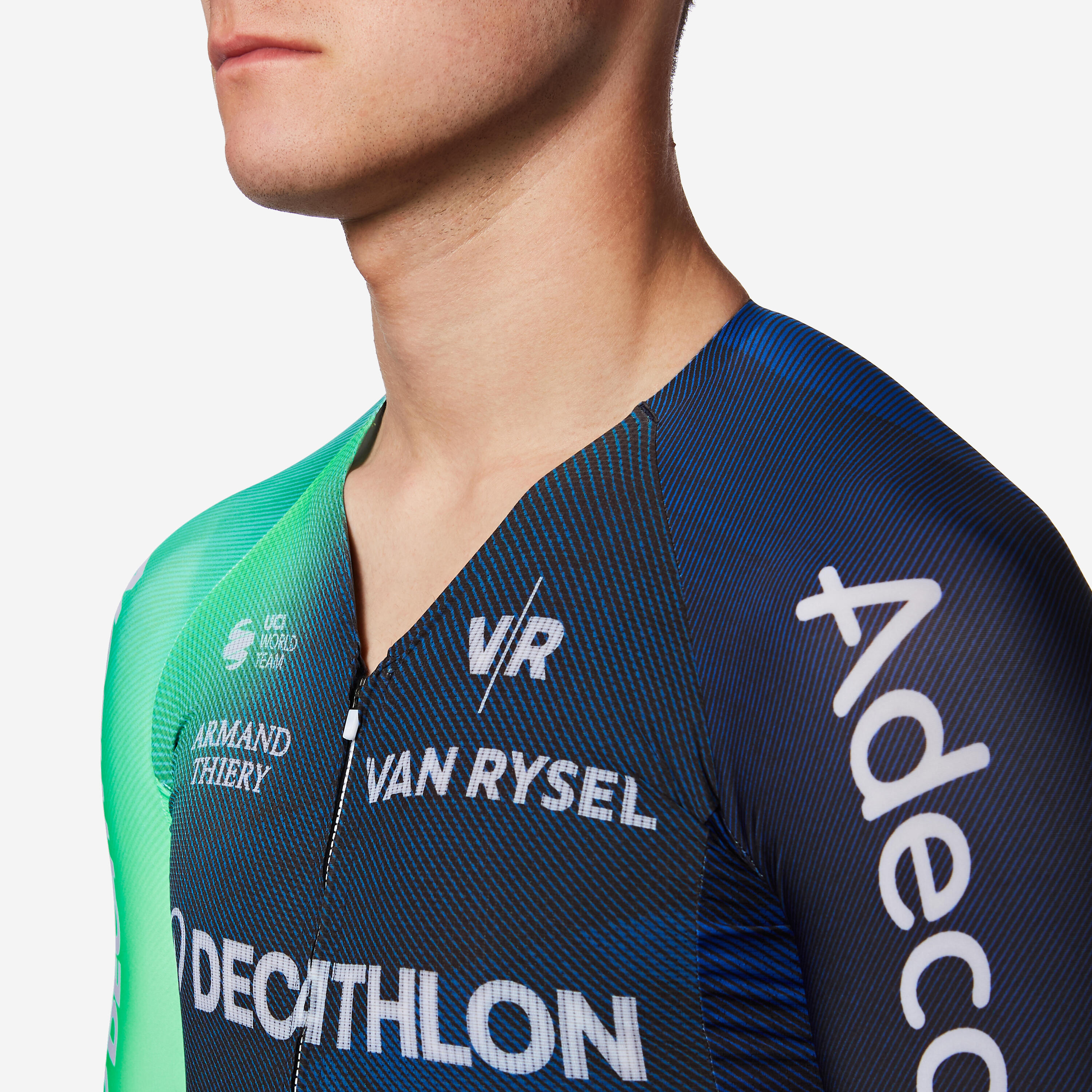 Maillot Ciclismo Carretera RCR-R PRO Manga Larga Decathlon CMA CGM Oficial 6/8