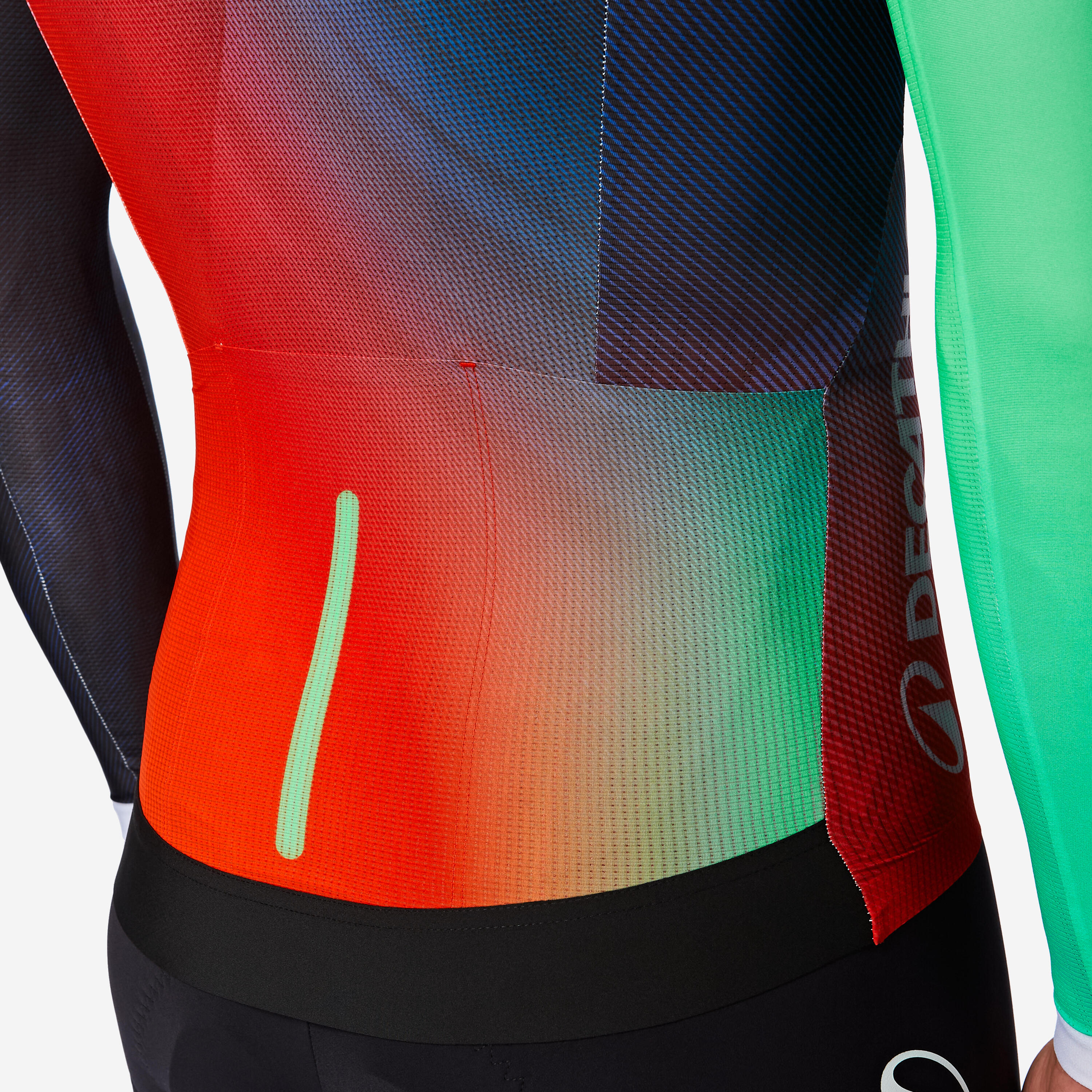 Maillot Ciclismo Carretera RCR-R PRO Manga Larga Decathlon CMA CGM Oficial 5/8