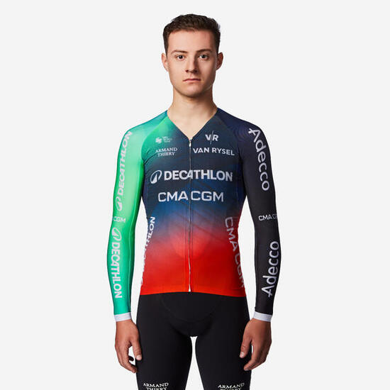 Maillot manches longues de vélo de route, RCR-R PRO DECATHLON CMA CGM Officiel