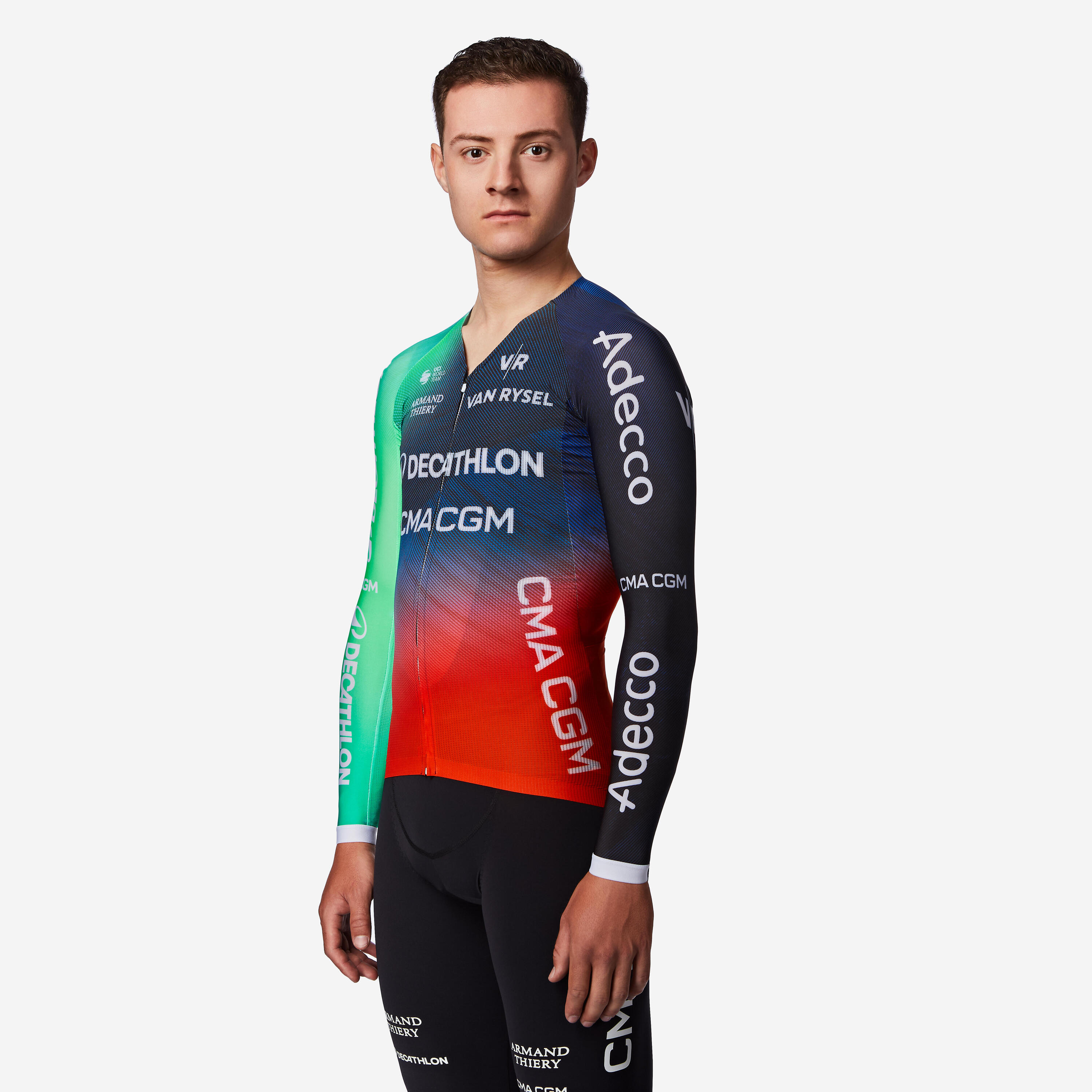 Rennrad Trikot langarm offiziell RCR-R PRO Decathlon CMA CGM  9/9