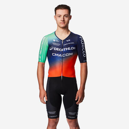 Kombinezon rowerowy szosowy Van Rysel RCR-F Aero Opicjalny DECATHLON CMA CGM