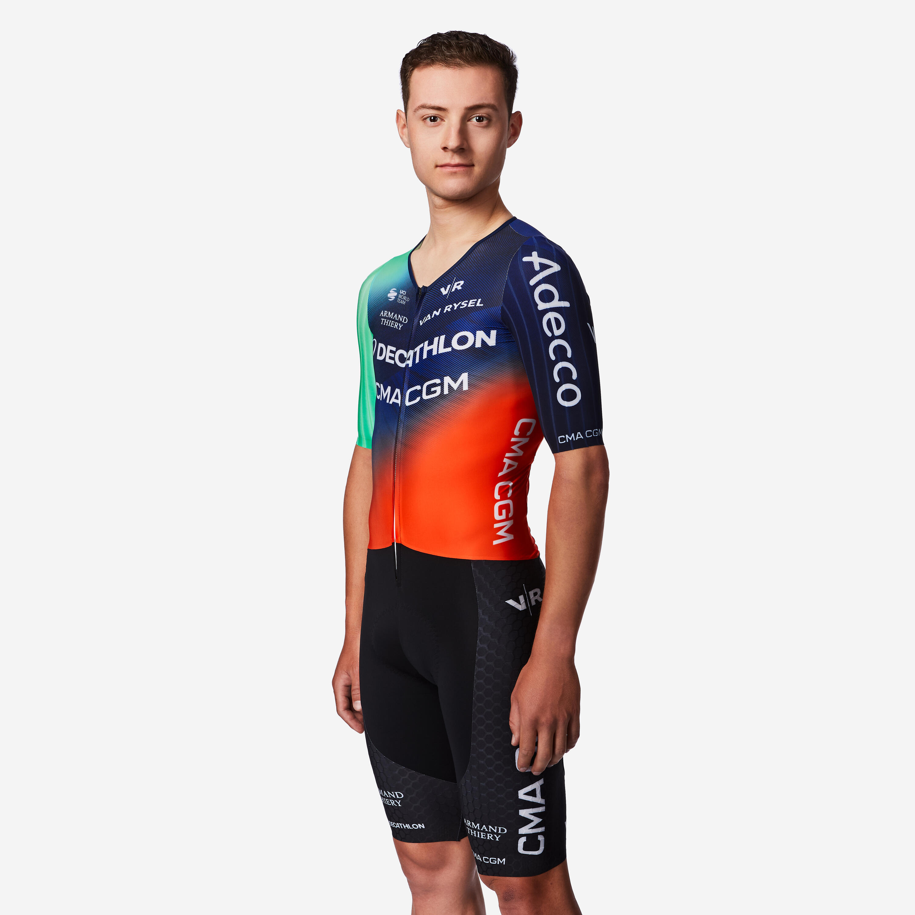 Zeitfahranzug Rennrad aero offiziell RCR-F Decathlon CMA CGM  11/11