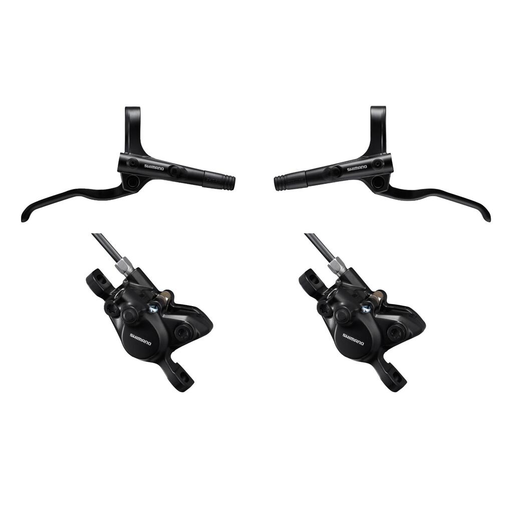 Kit Freno de Ciclismo MTB Hidráulico 2 Pistones Shimano MT200 - Negro
