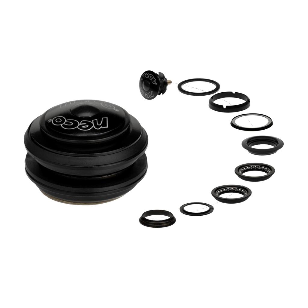 Juego de Dirección de Ciclismo Semiintegrado 1-1/8" Neco H 142 - Negro