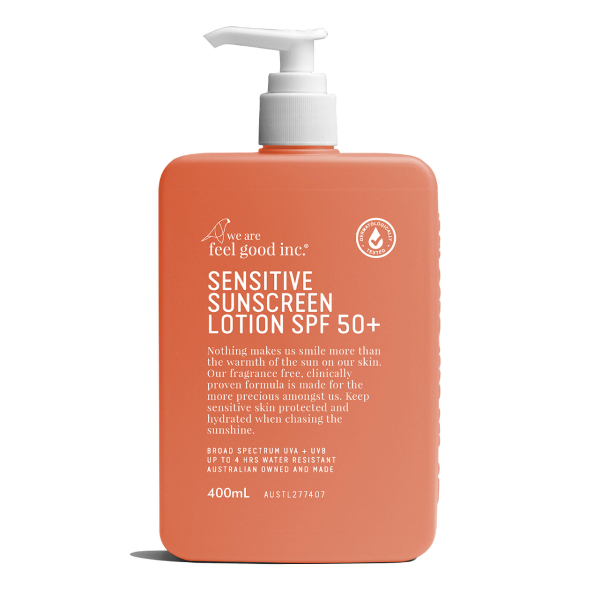 Feel Good Sensitive Sunscreen Lotion SPF50+ - 400ml