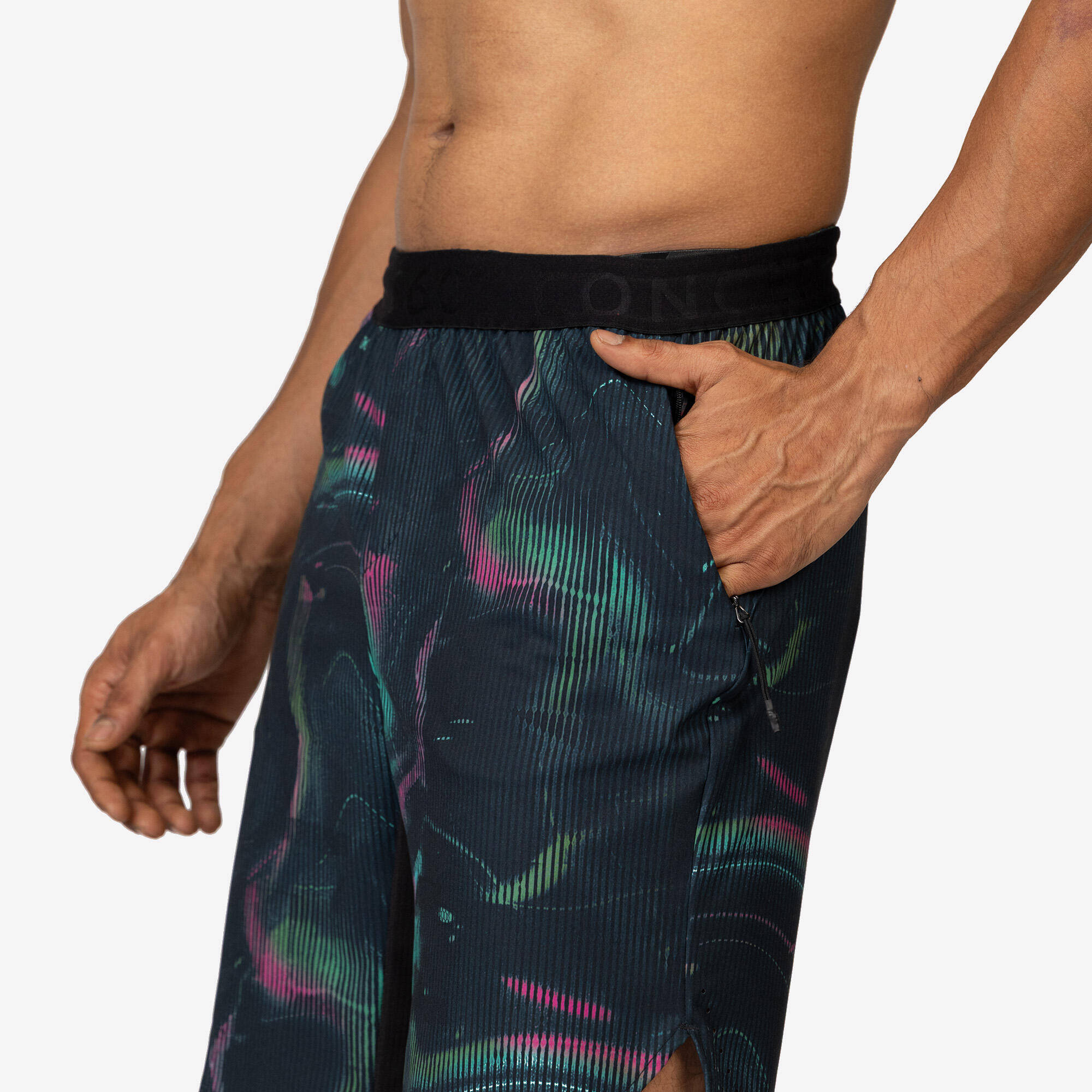 Men's Breathable Performance Cross Training Shorts with Zipped Pockets -  4