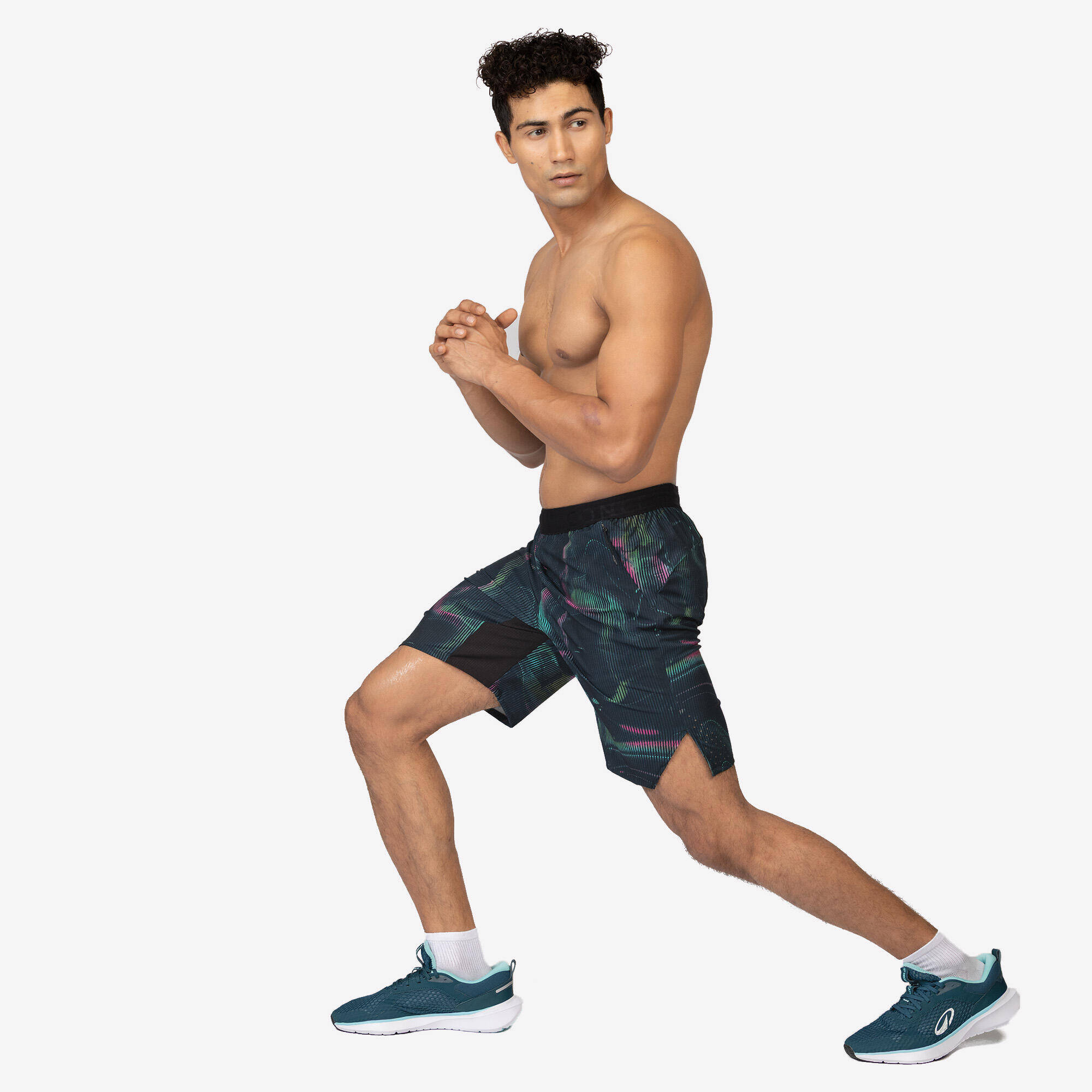 Men's Breathable Performance Cross Training Shorts with Zipped Pockets -  2