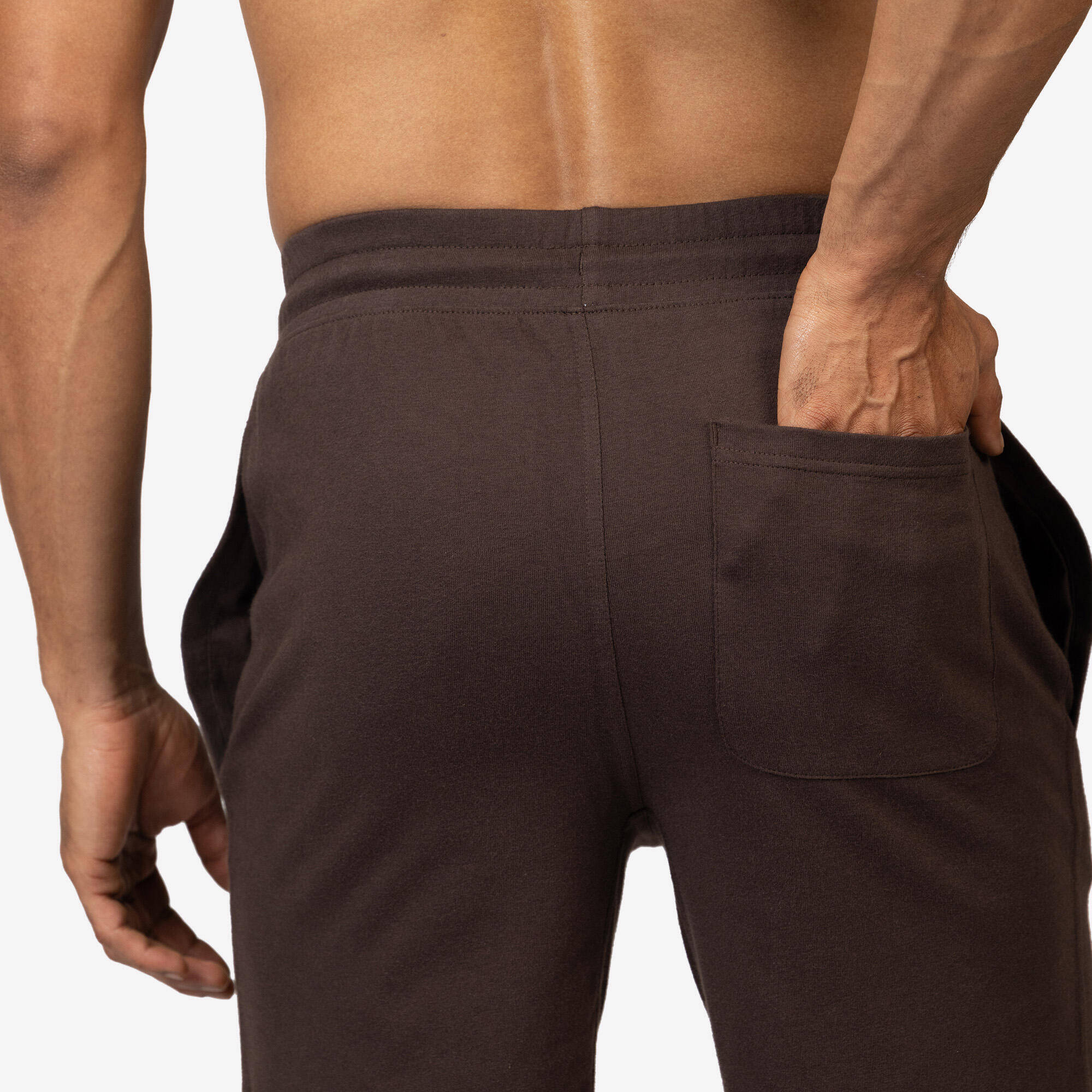 Men's French Terry Training Shorts - Cashmere Beige -  4