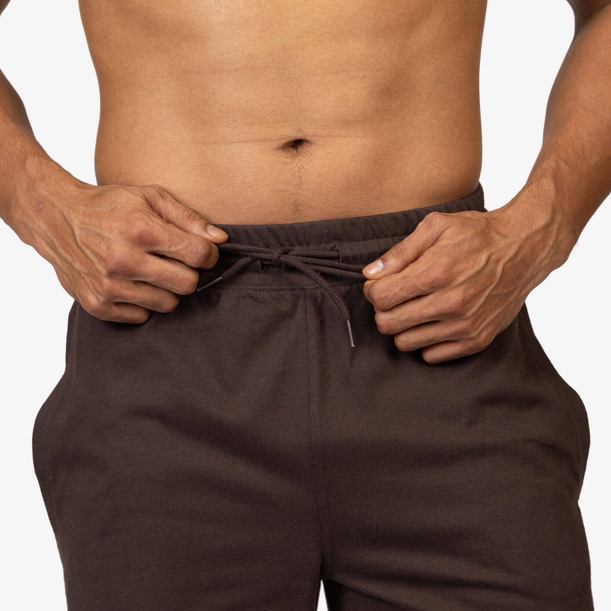 Men's French Terry Training Shorts - Cashmere Beige -  5