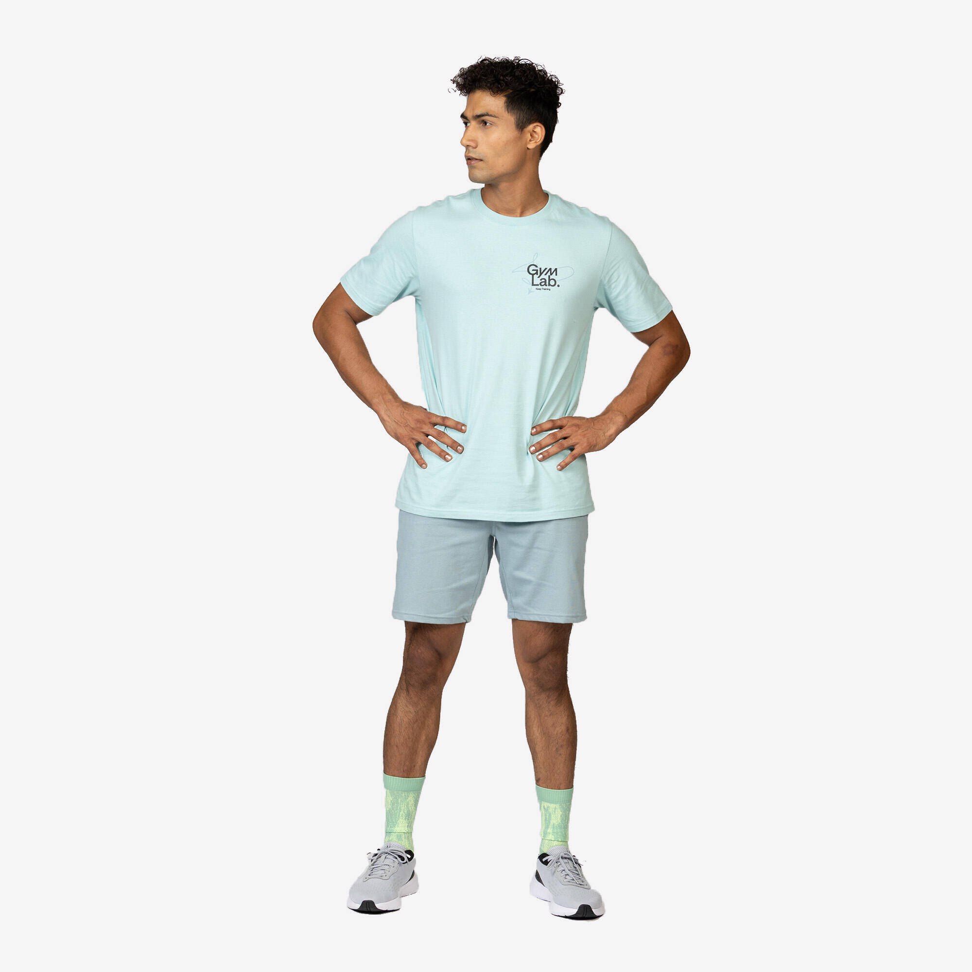 Men's French Terry Training Shorts - Cashmere Beige -  2