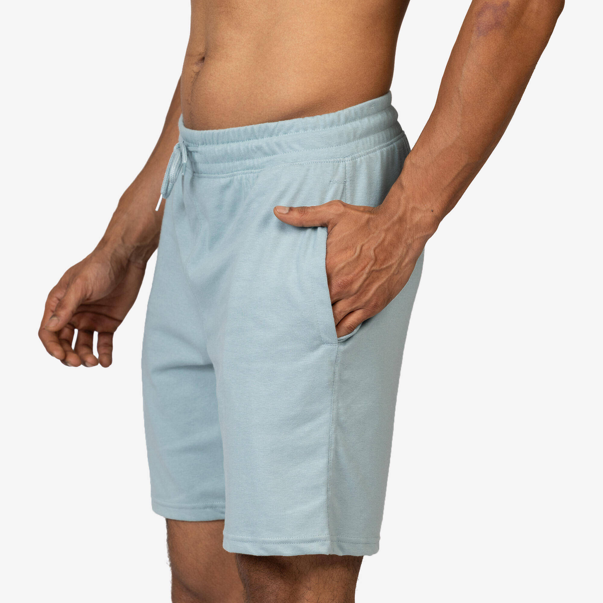 Men's French Terry Training Shorts - Cashmere Beige -  5