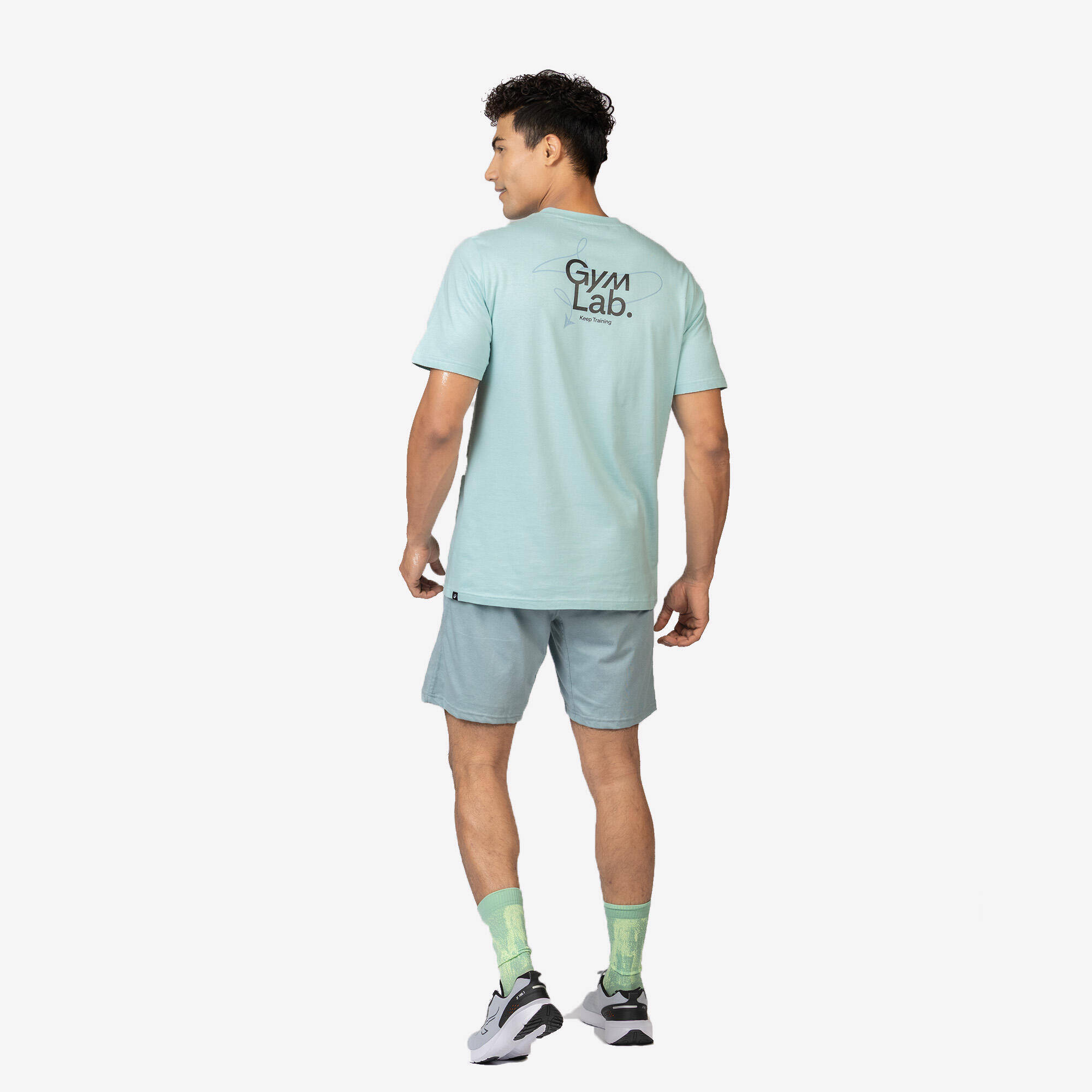 Men's French Terry Training Shorts - Cashmere Beige -  4