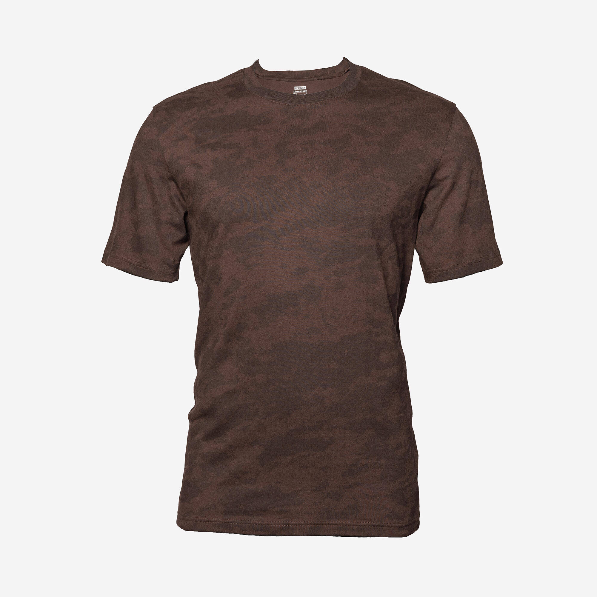 Men's Regular Cotton Fitness T-Shirt - Brown -  5