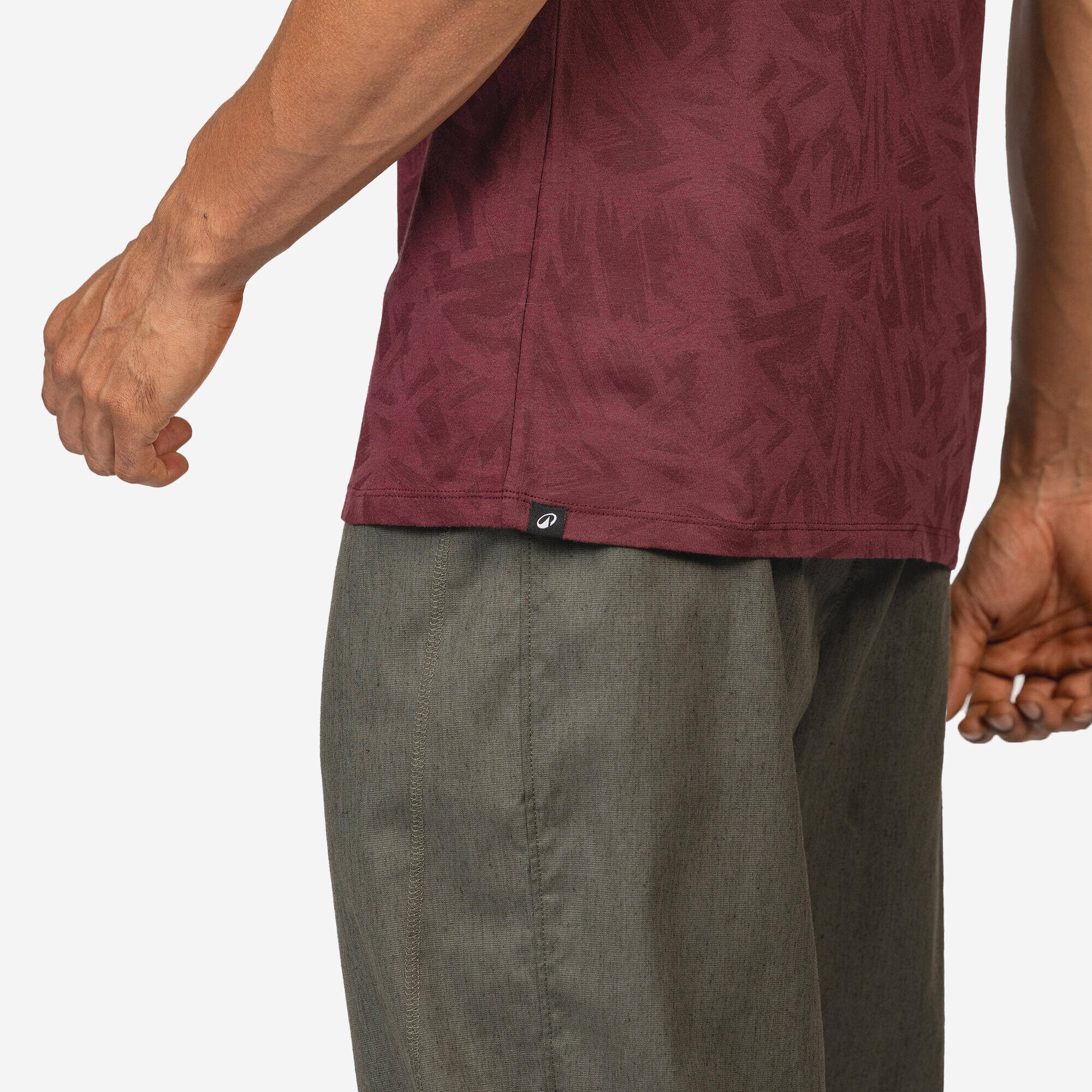 Men's Regular Cotton Fitness T-Shirt - Brown -  5