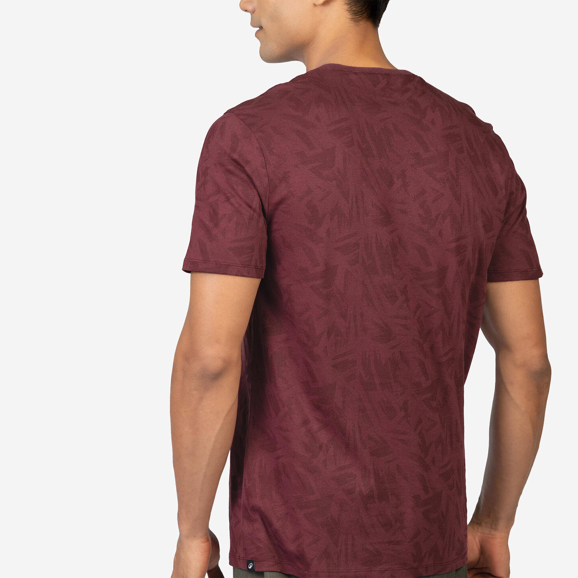 Men's Regular Cotton Fitness T-Shirt - Brown -  4