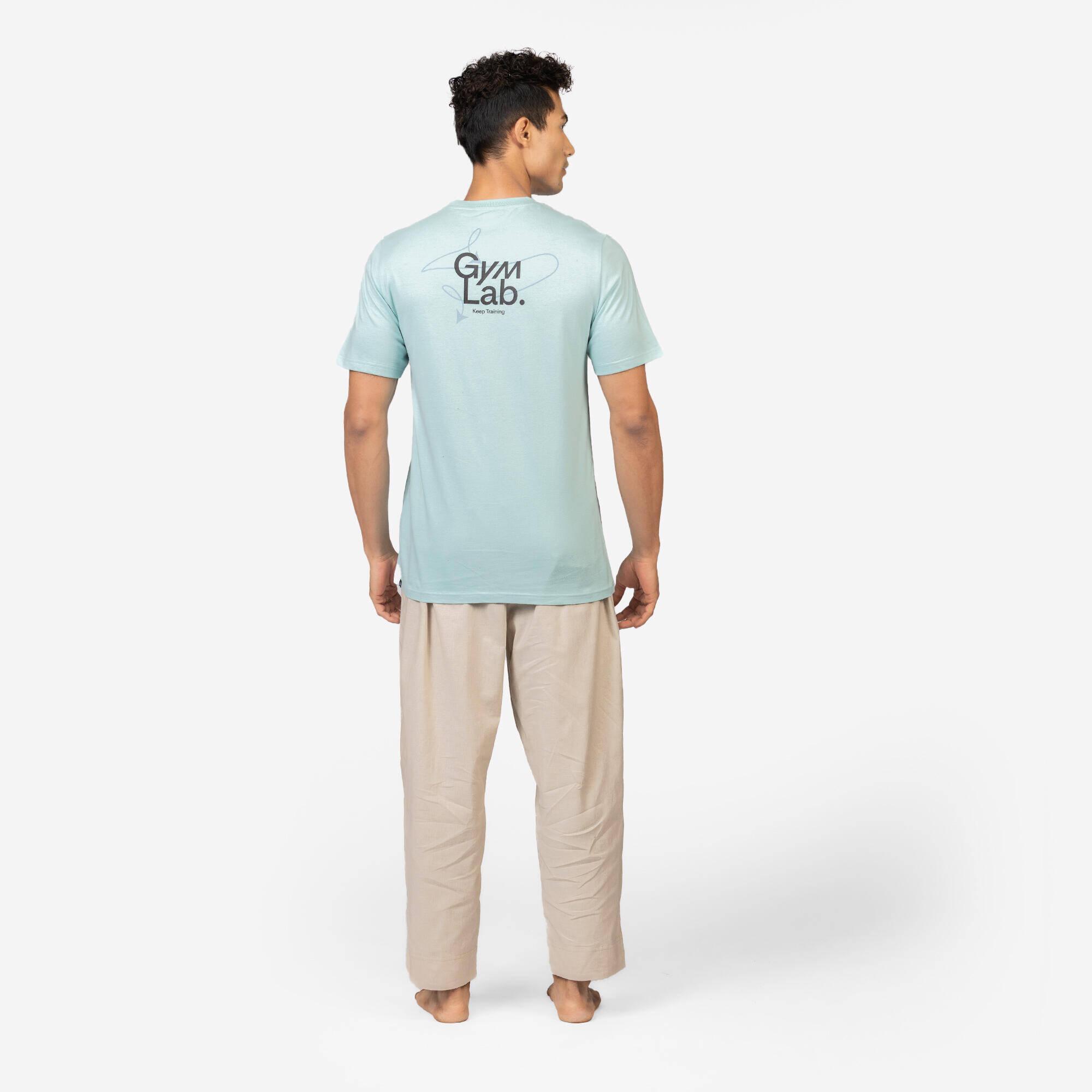 Men's Regular Cotton Fitness T-Shirt - Brown -  4