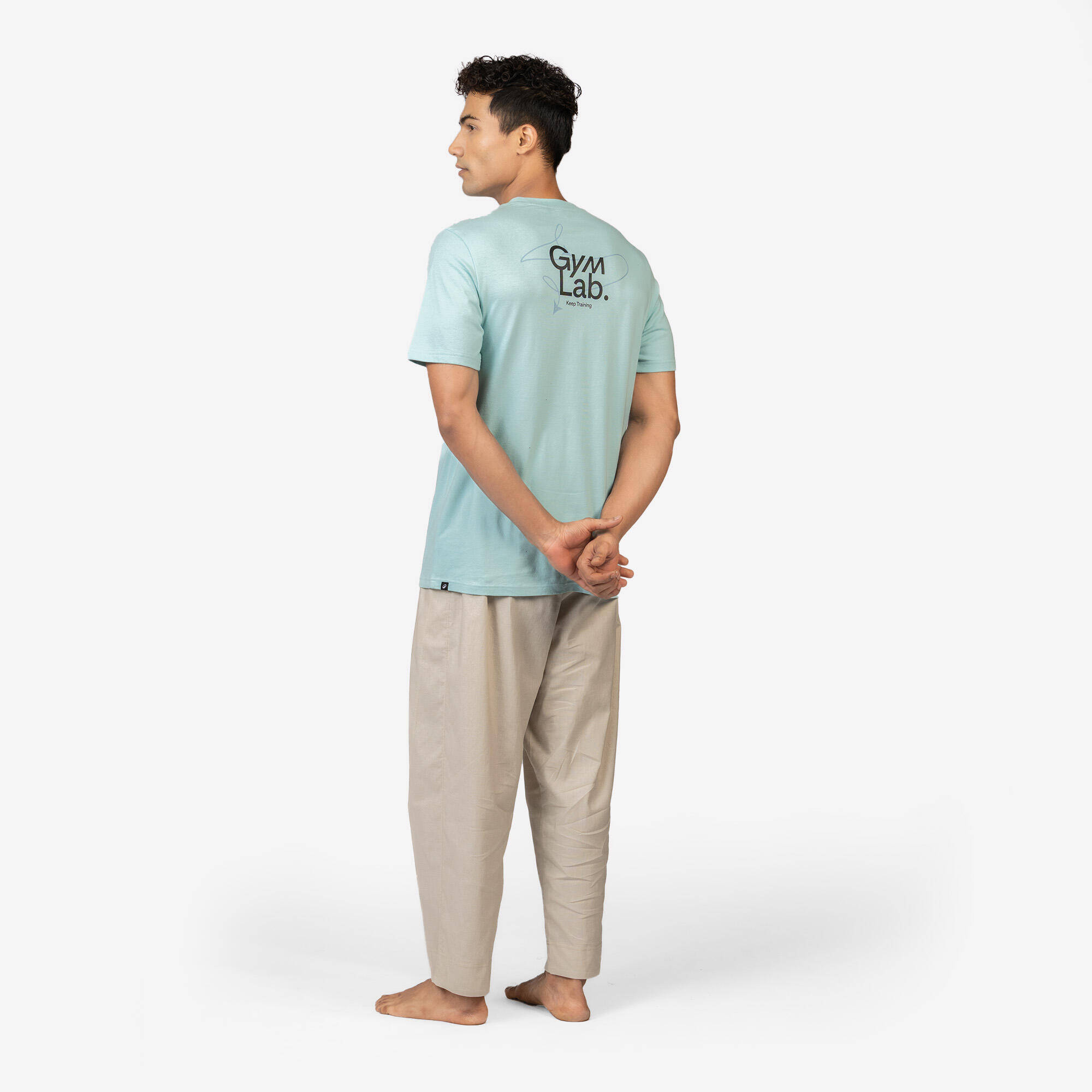 Men's Regular Cotton Fitness T-Shirt - Brown -  5