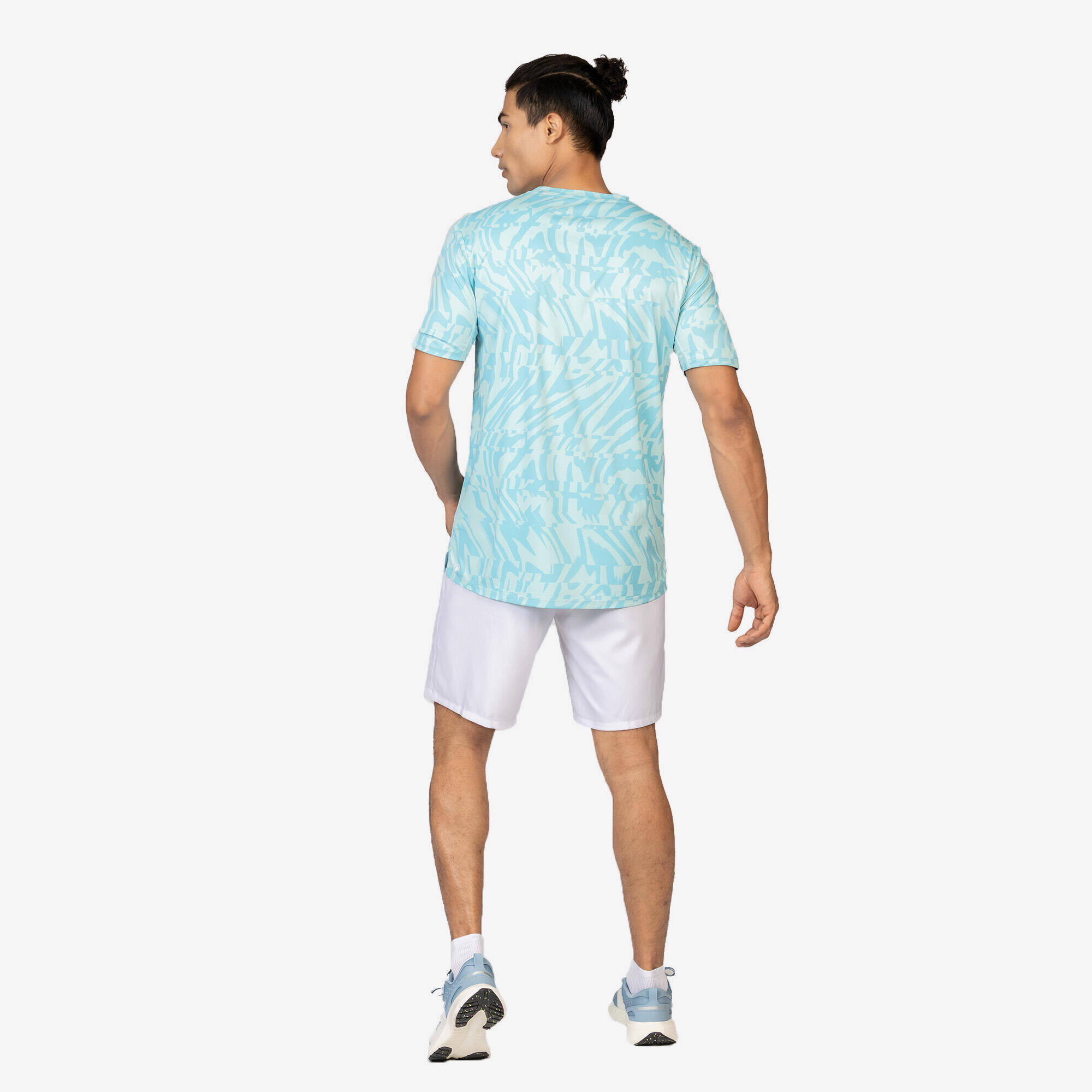 Men's Short-Sleeved Crew Neck Breathable Fitness T-Shirt - Brown -  3