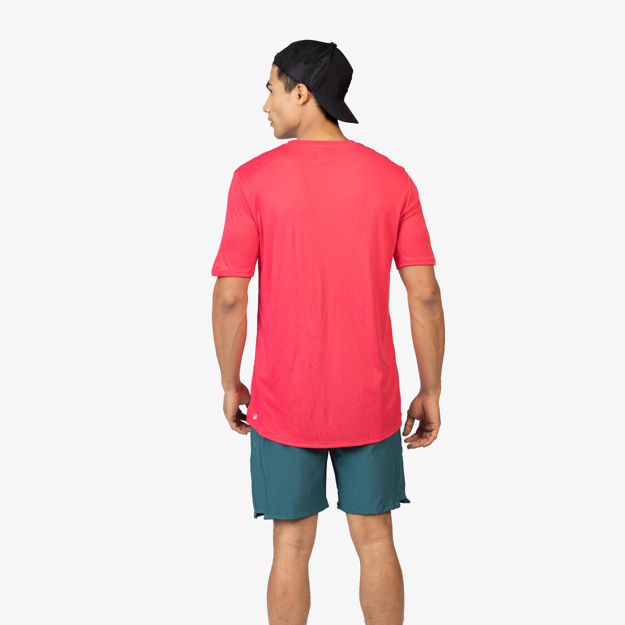 Men's Short-Sleeved Crew Neck Breathable Fitness T-Shirt - Light blue -  4