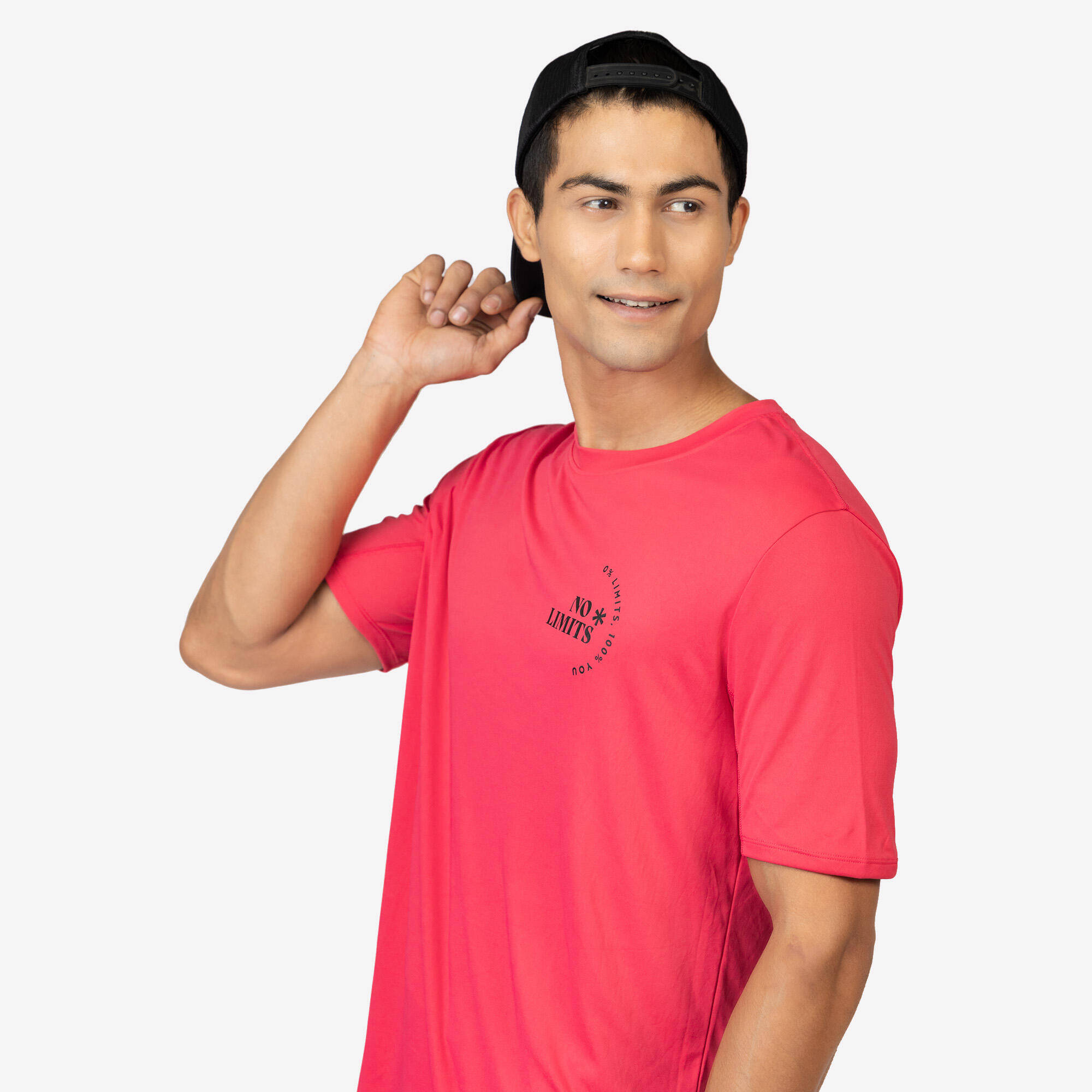 Men's Short-Sleeved Crew Neck Breathable Fitness T-Shirt - Light blue -  1