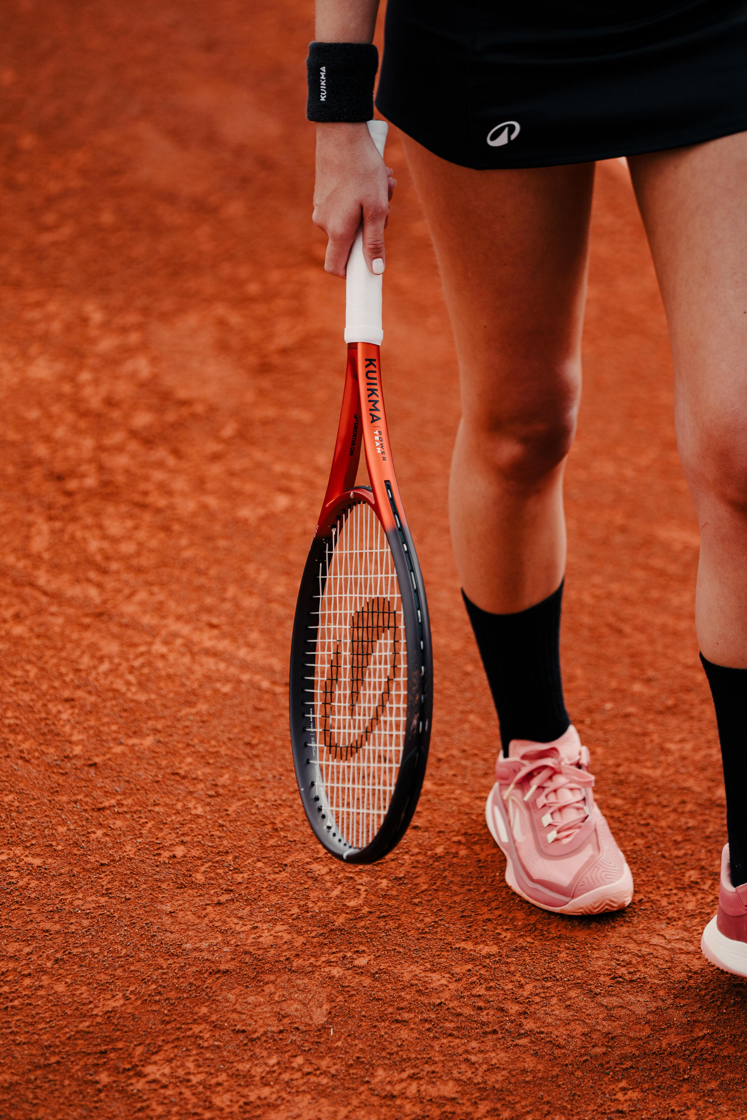 Raqueta de tennis adult, Kuikma Power Team 280 g Taronja 6/9