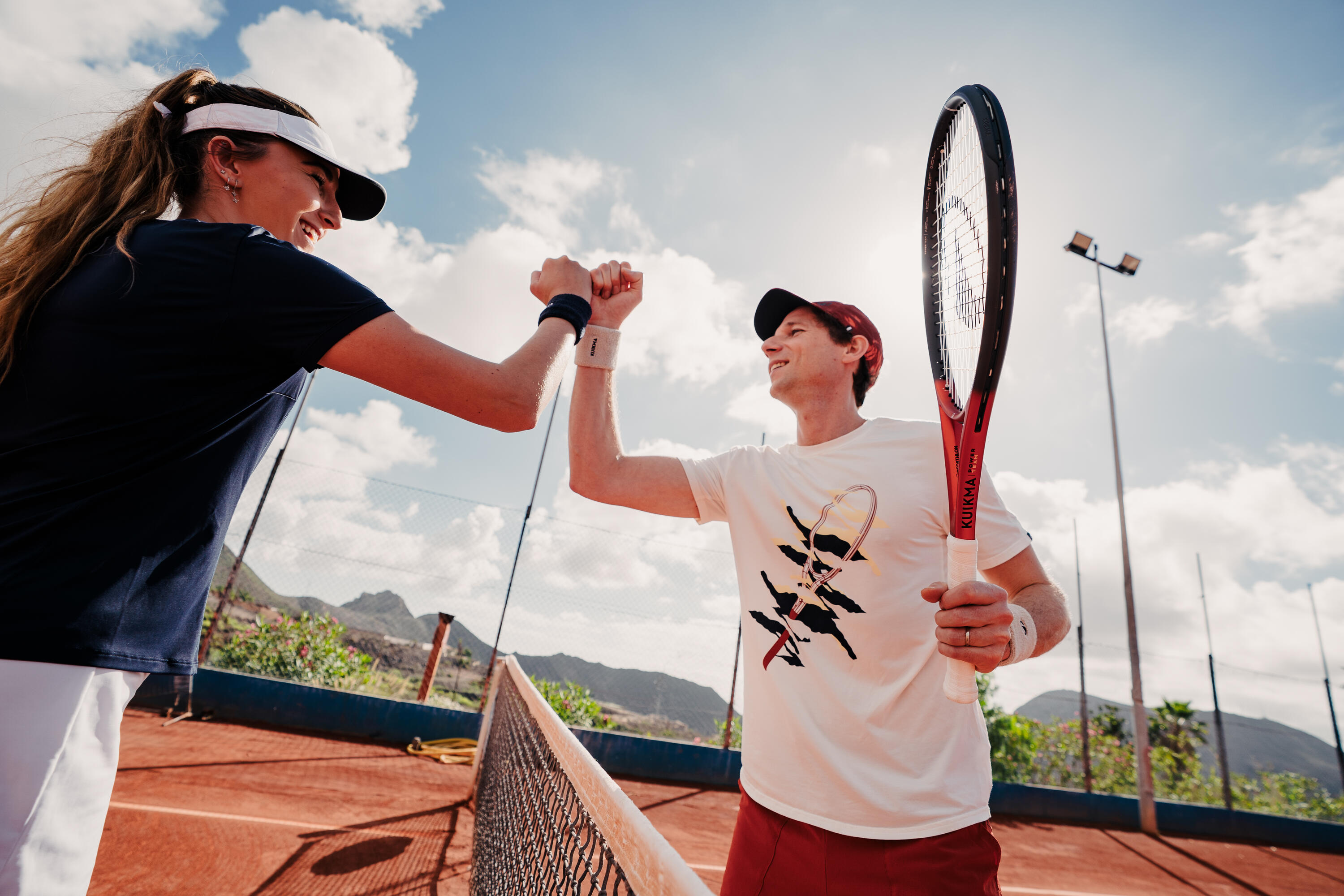 Tennis-T-shirt Soft heren wit 12/19