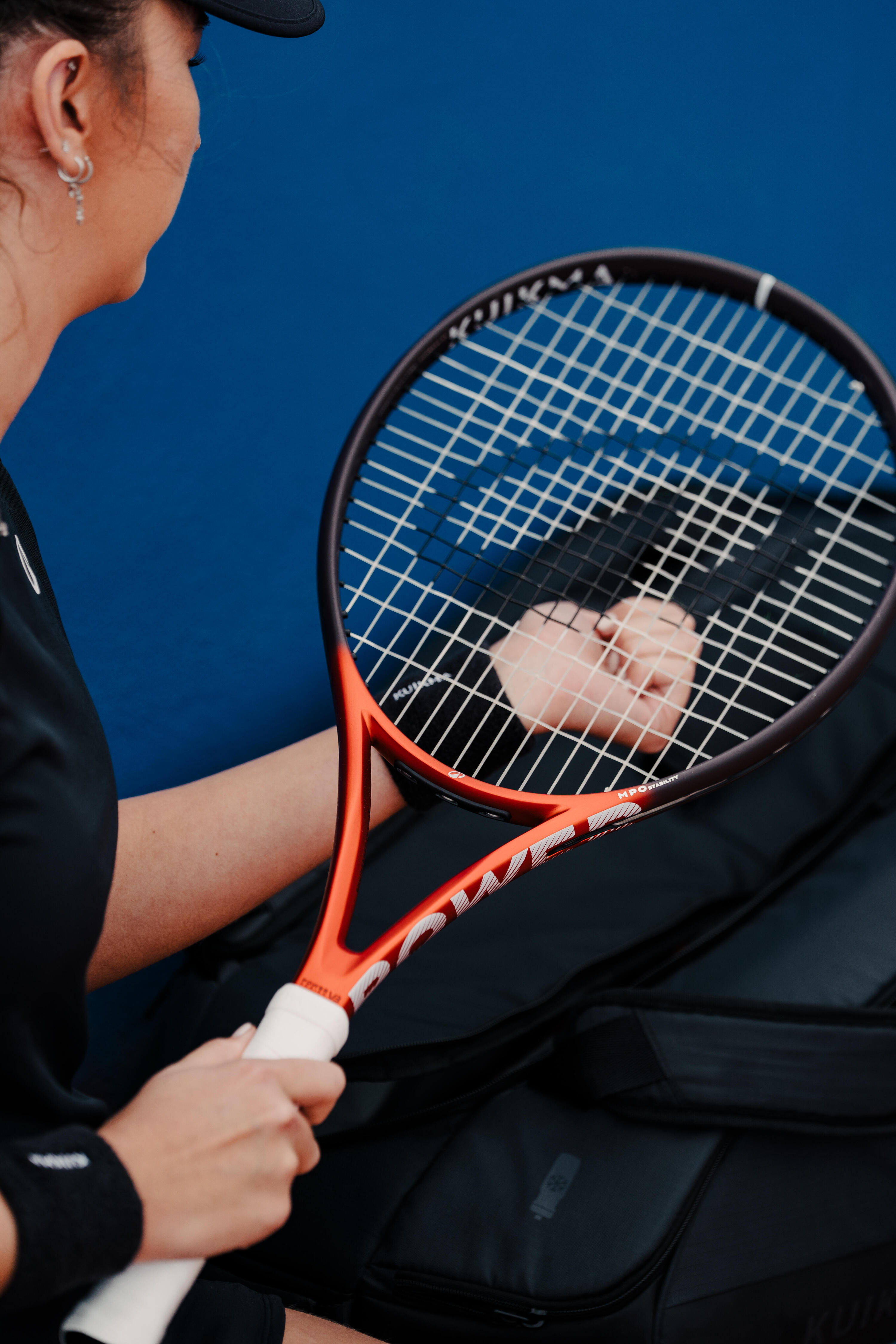 Raqueta de tennis adult, Kuikma Power Team 280 g Taronja 8/9