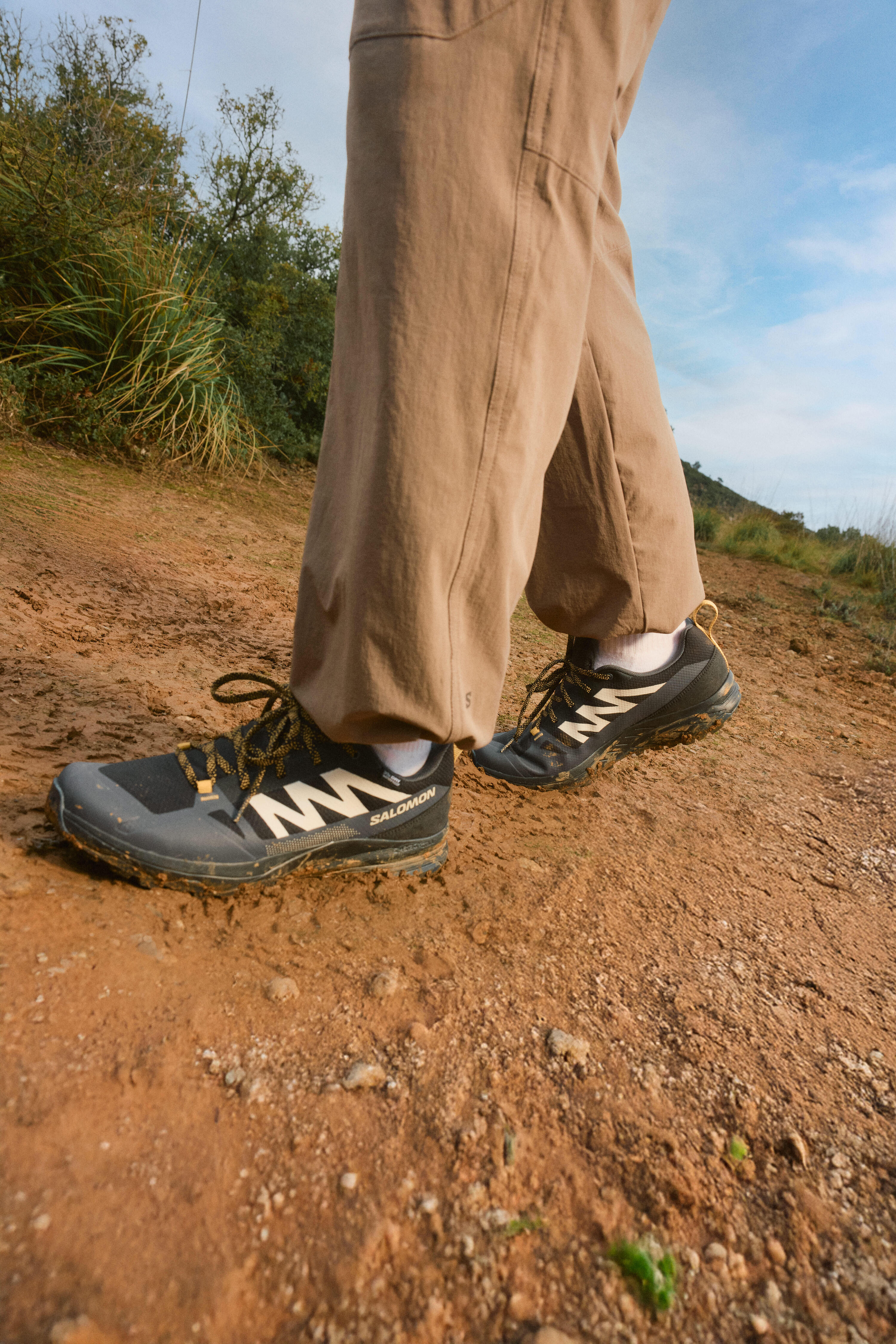 Chaussures imperméables de randonnée montagne - salomon saliba homme 9/10