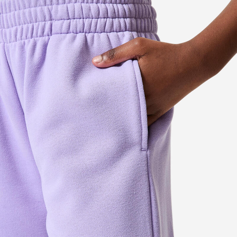 Pantalon de trening, larg, mov, fete