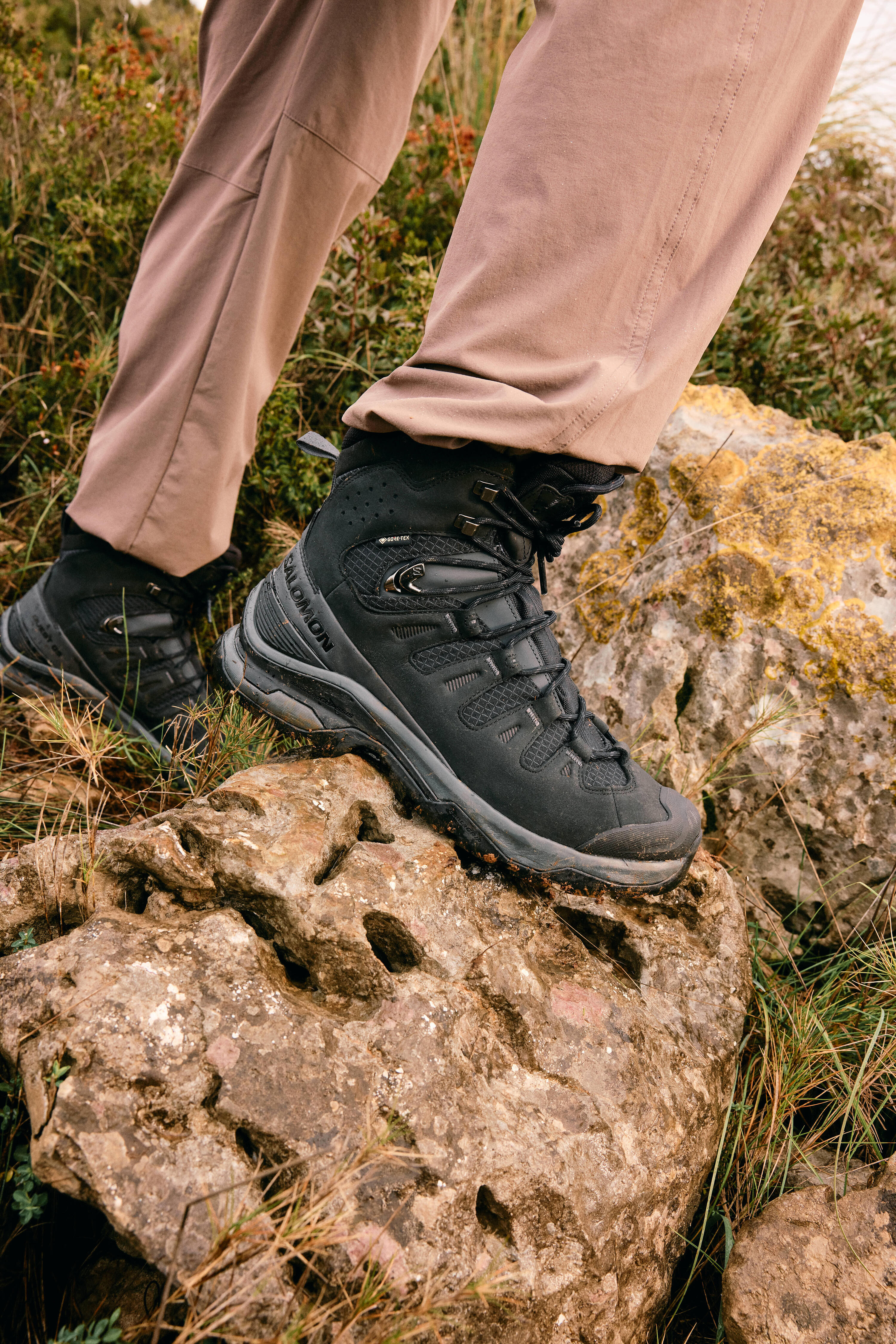Wasserdichte Gore-Tex®-Trekkingschuhe aus Leder – Salomon Quest 5 GTX – Herren 7/9