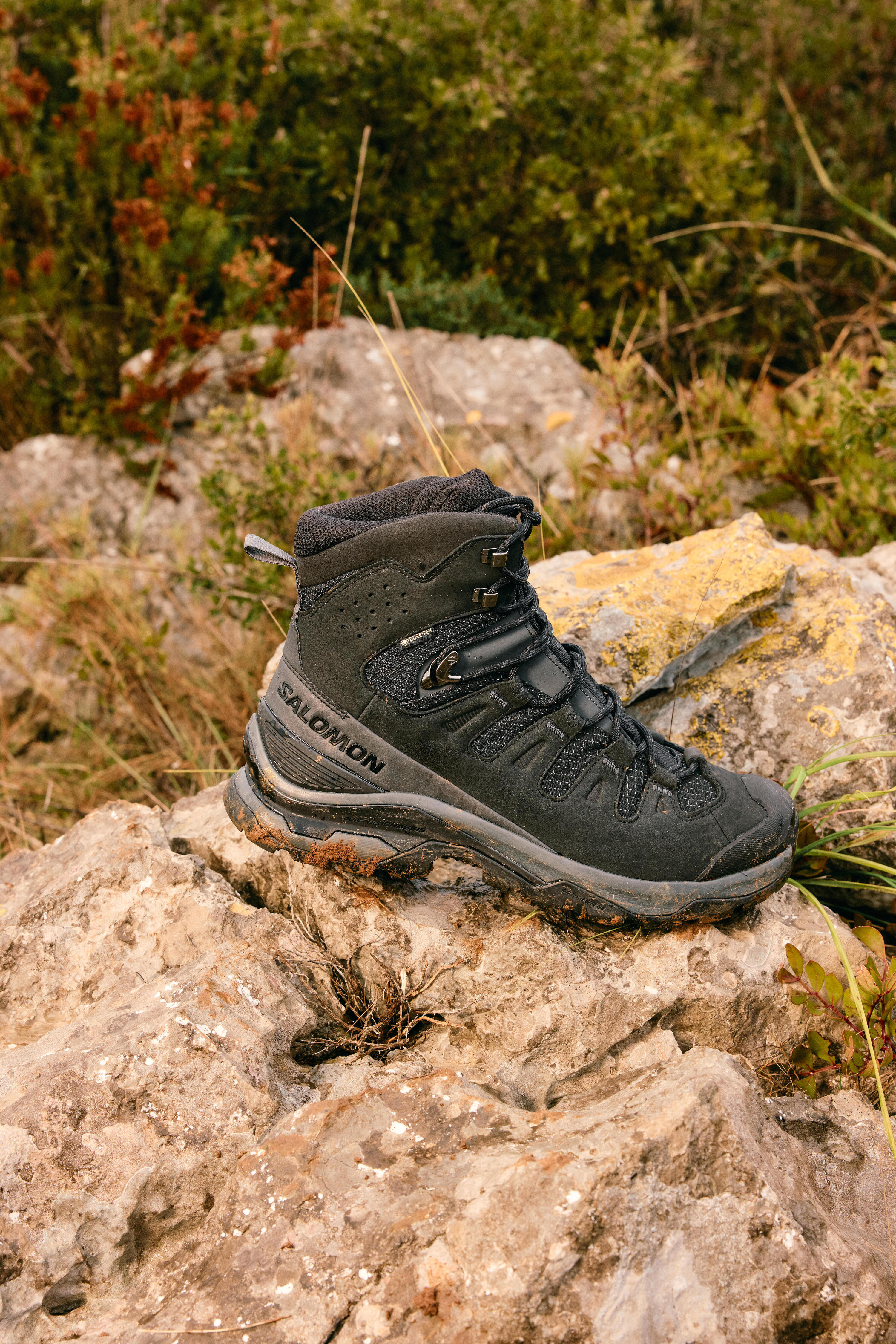 Wasserdichte Gore-Tex®-Trekkingschuhe aus Leder – Salomon Quest 5 GTX – Herren 6/9