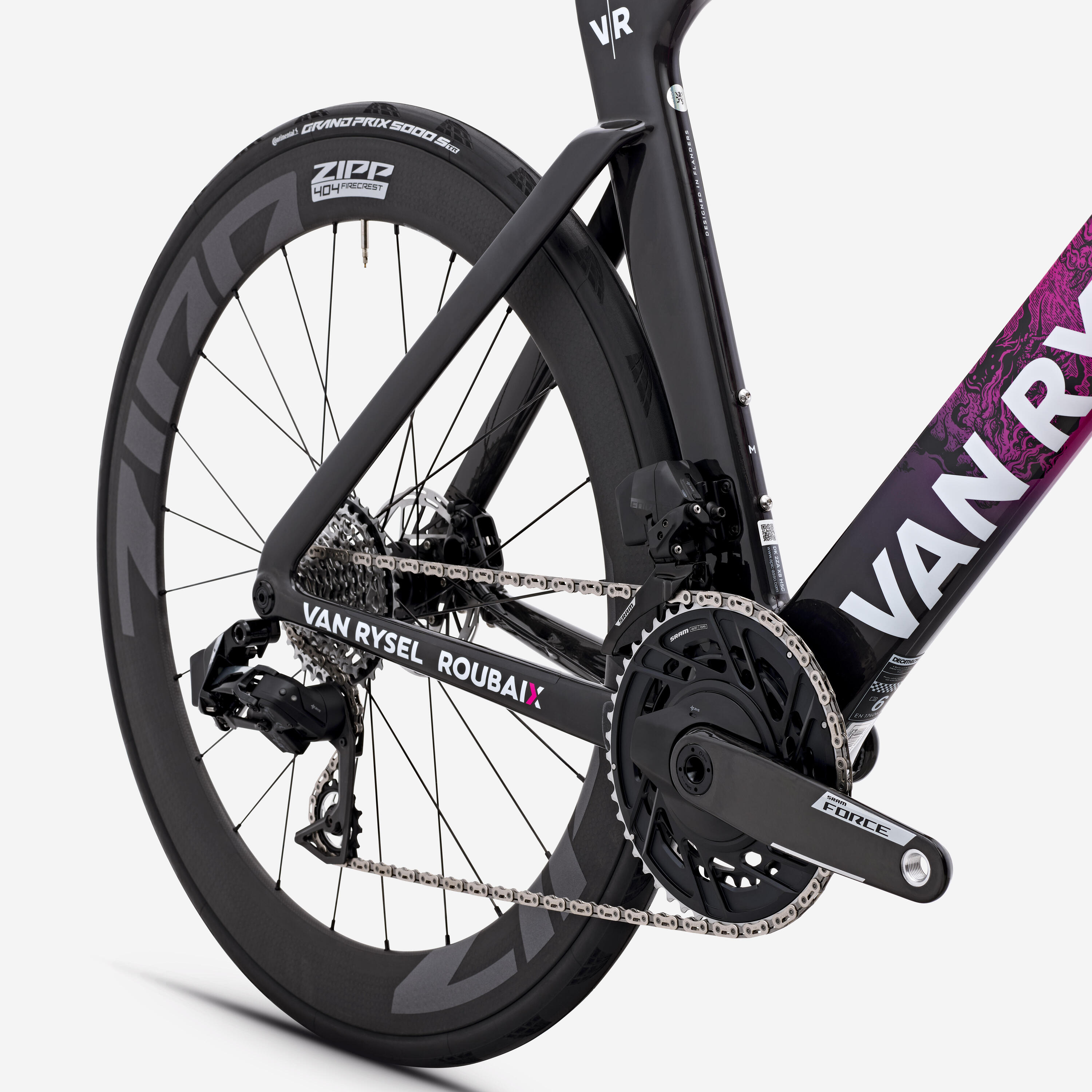 Rennvelo Sram Force AXS E1 2x12v, RCR-F Pro Van Rysel Roubaix 5/21