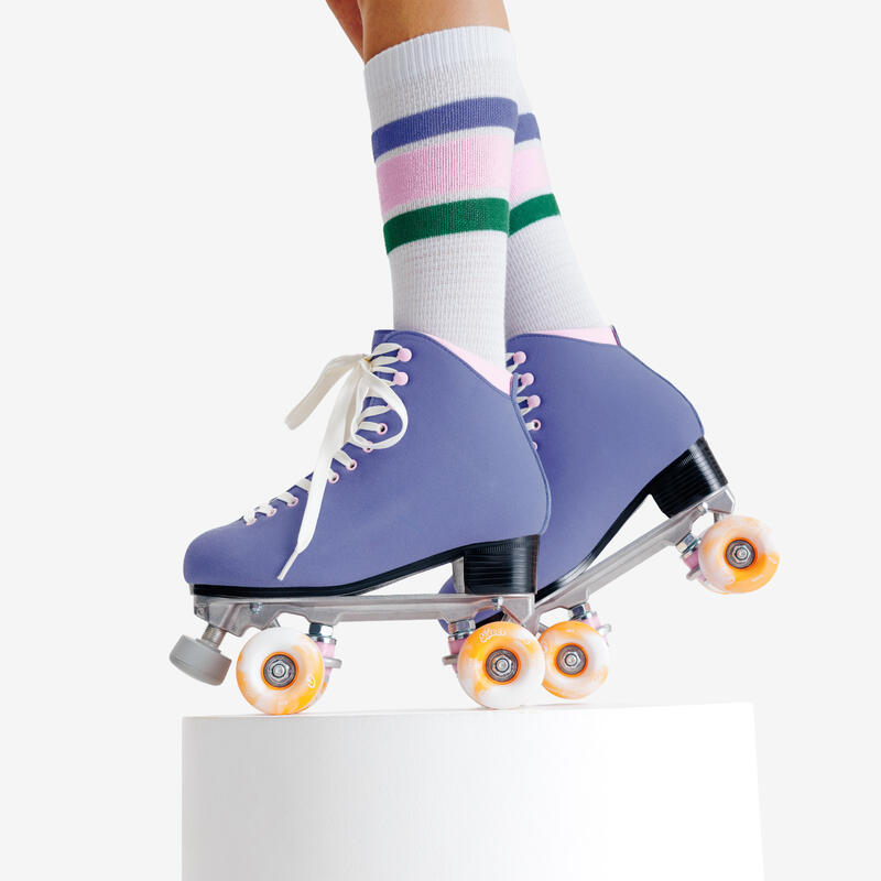 Patine cu role QUAD Dancing D500, Yestalgia, mov